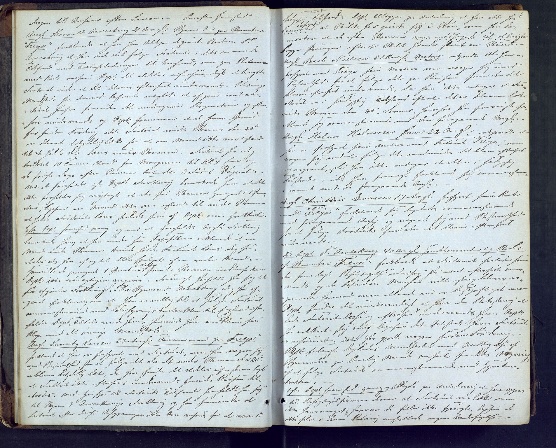 Porsgrunn byfogd, AV/SAKO-A-106/F/Fc/L0006: Ekstrarettsprotokoll - F, 1862-1867, s. 6