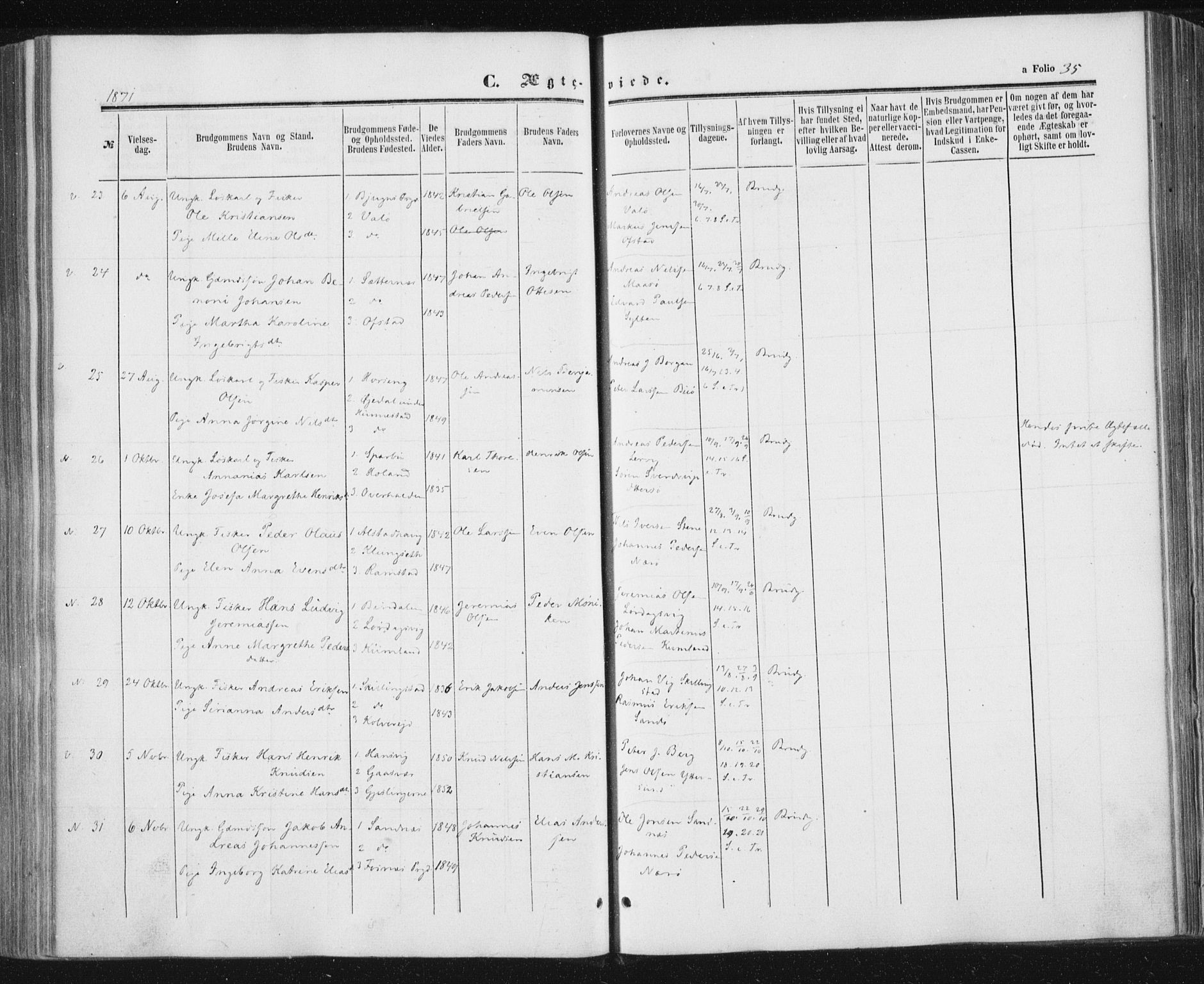 Ministerialprotokoller, klokkerbøker og fødselsregistre - Nord-Trøndelag, AV/SAT-A-1458/784/L0670: Ministerialbok nr. 784A05, 1860-1876, s. 35