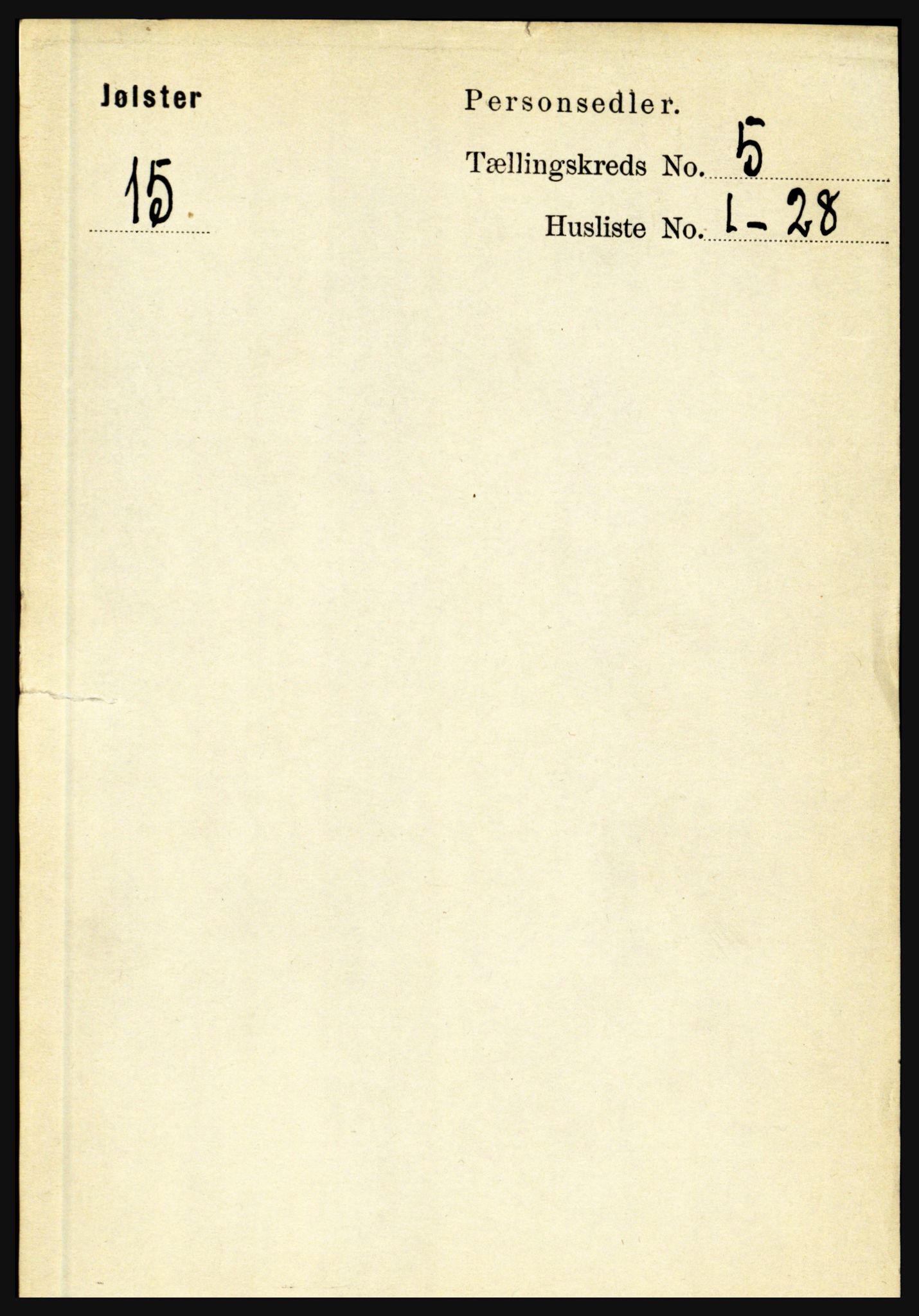 RA, Folketelling 1891 for 1431 Jølster herred, 1891, s. 1780