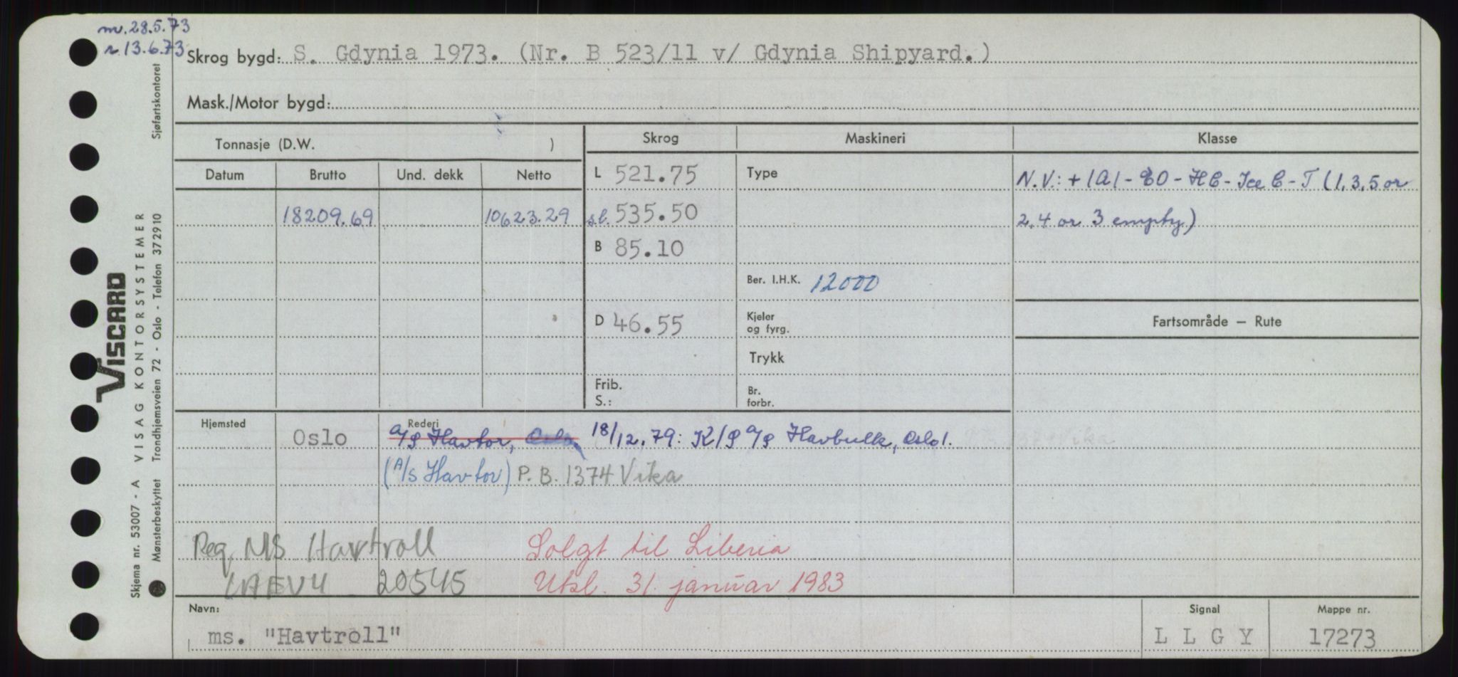 Sjøfartsdirektoratet med forløpere, Skipsmålingen, AV/RA-S-1627/H/Hd/L0015: Fartøy, Havm-Hey, s. 97