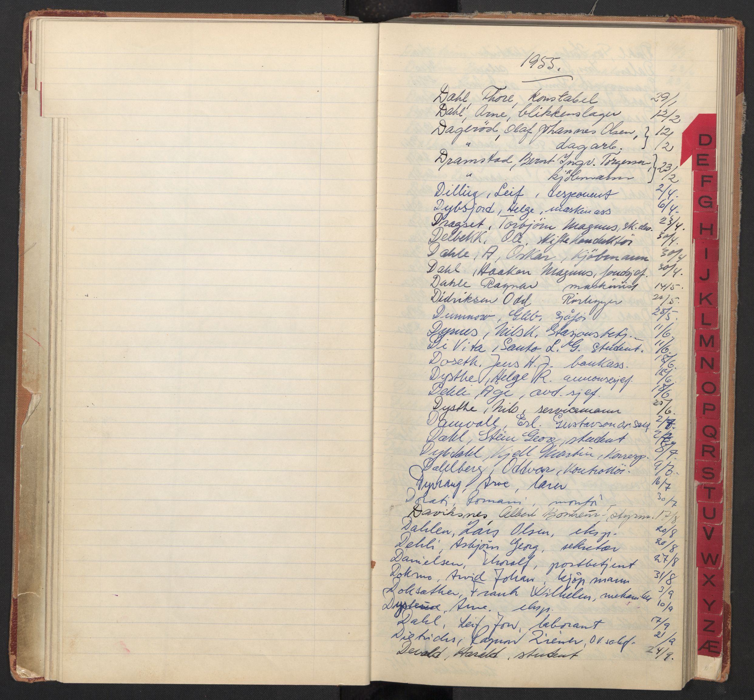Oslo byfogd avd. I, AV/SAO-A-10220/L/La/L0009: Vigselsregister, 1955-1958, s. 26