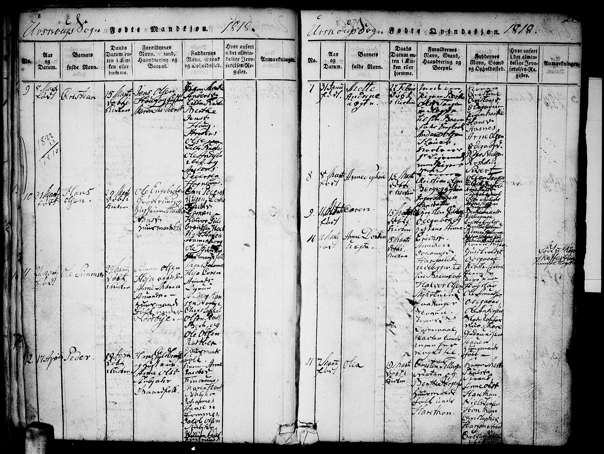 Aurskog prestekontor Kirkebøker, AV/SAO-A-10304a/F/Fa/L0005: Ministerialbok nr. I 5, 1814-1829, s. 29