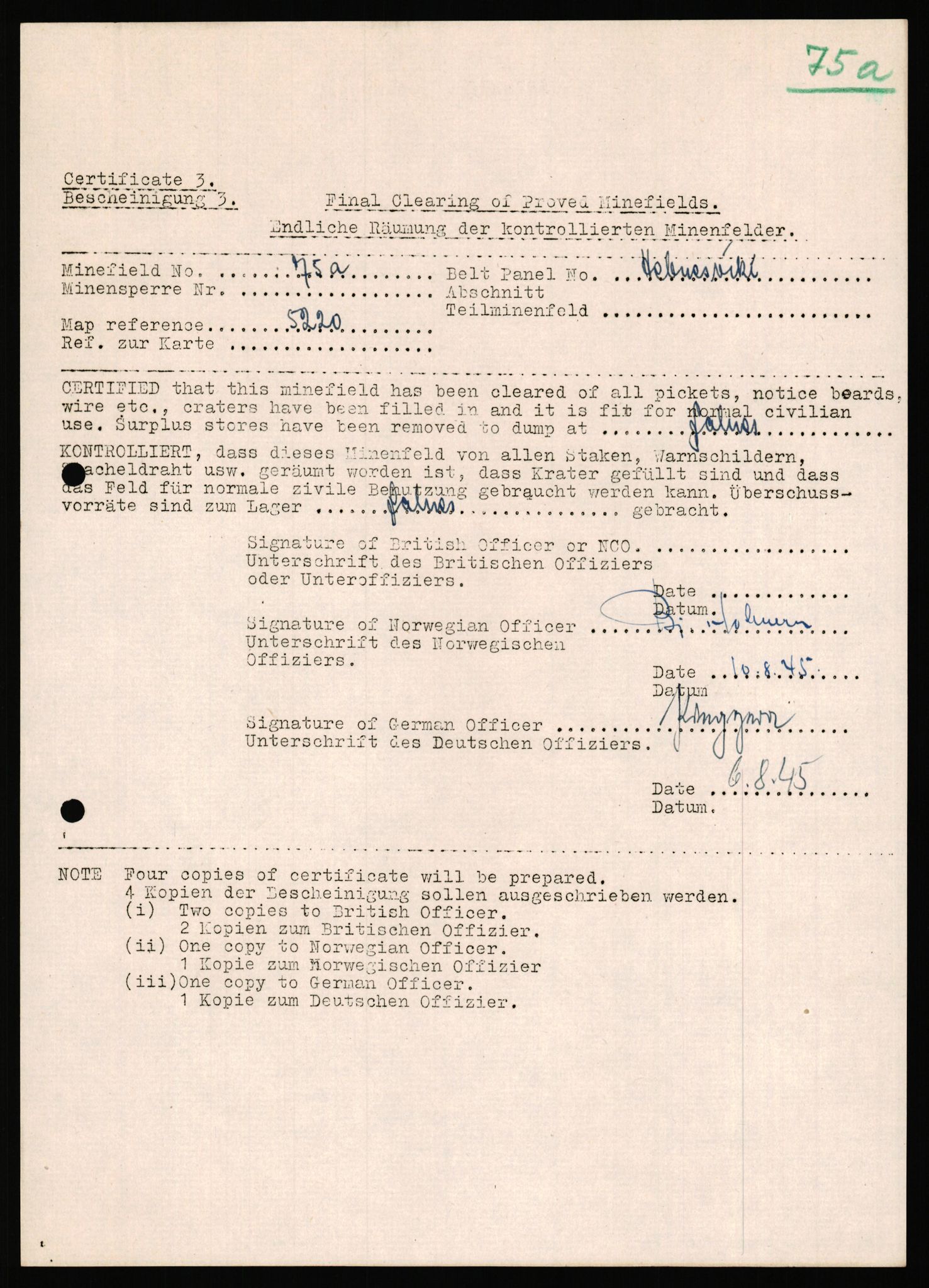 Deutscher Oberbefehlshaber Norwegen (DOBN), AV/RA-RAFA-2197/D/Dl/L0115: DB Zone Stavanger Abt. Ia, 1945, s. 42