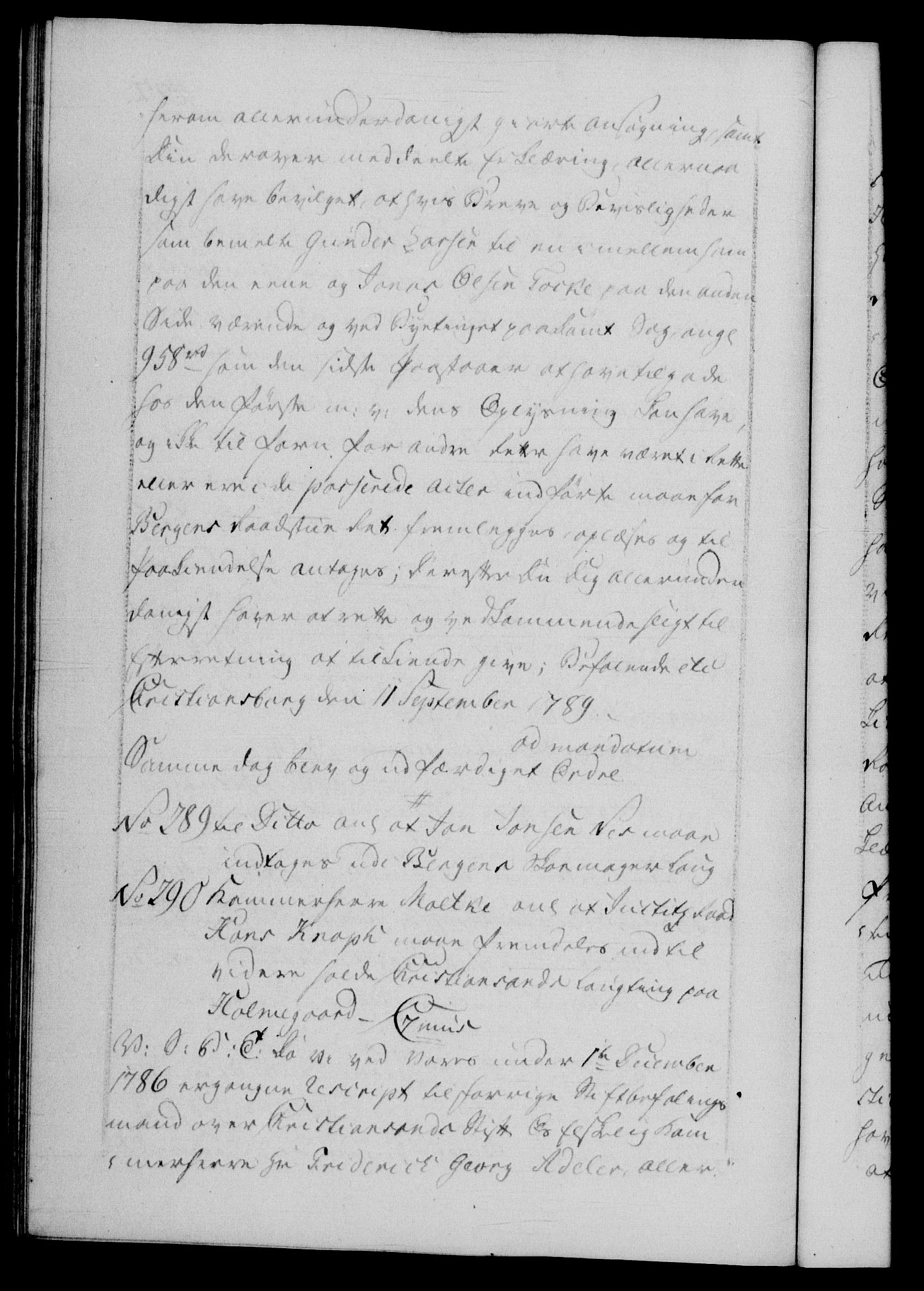 Danske Kanselli 1572-1799, AV/RA-EA-3023/F/Fc/Fca/Fcab/L0044: Norske tegnelser, 1787-1791, s. 492b