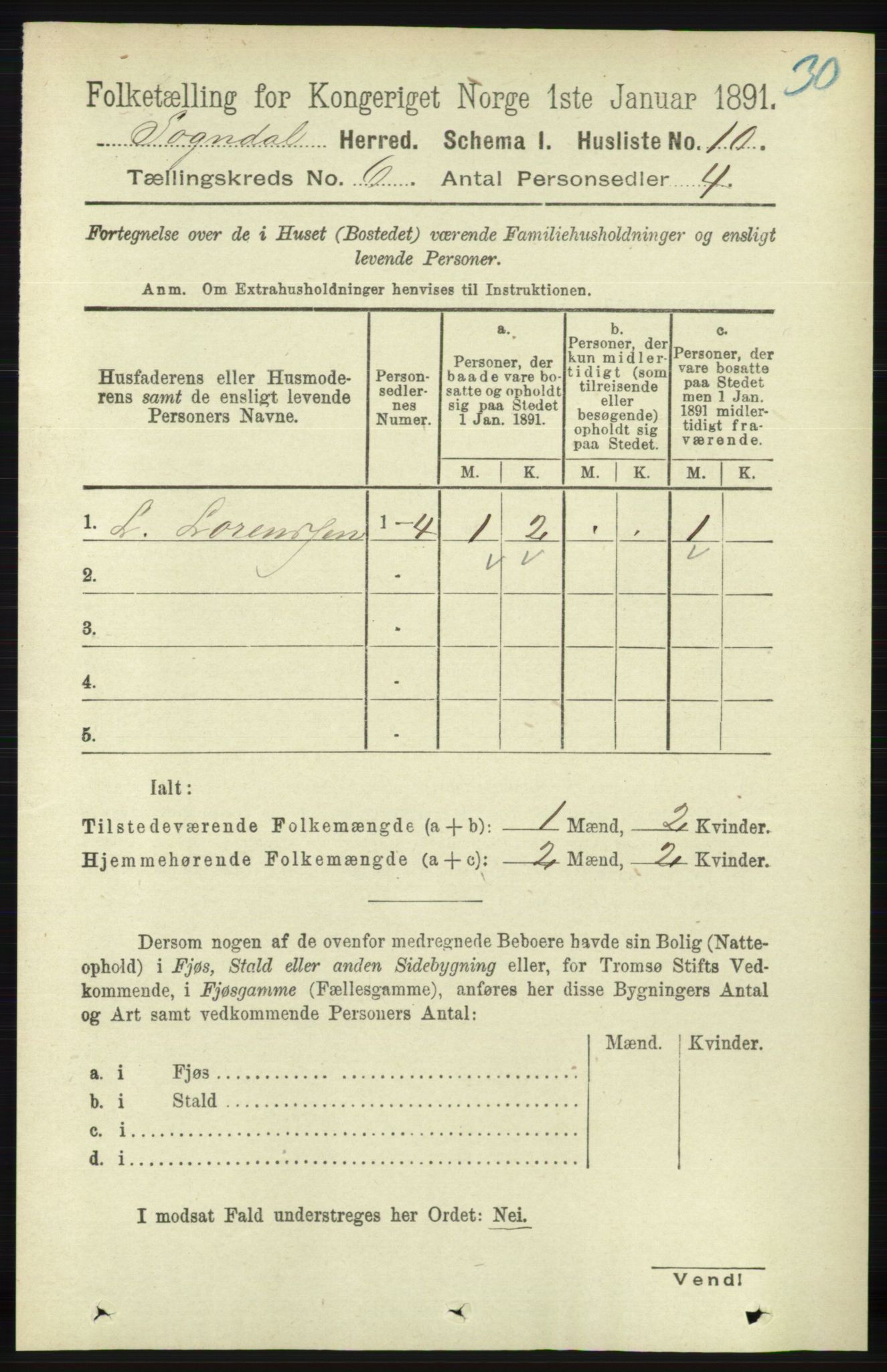 RA, Folketelling 1891 for 1111 Sokndal herred, 1891, s. 1578