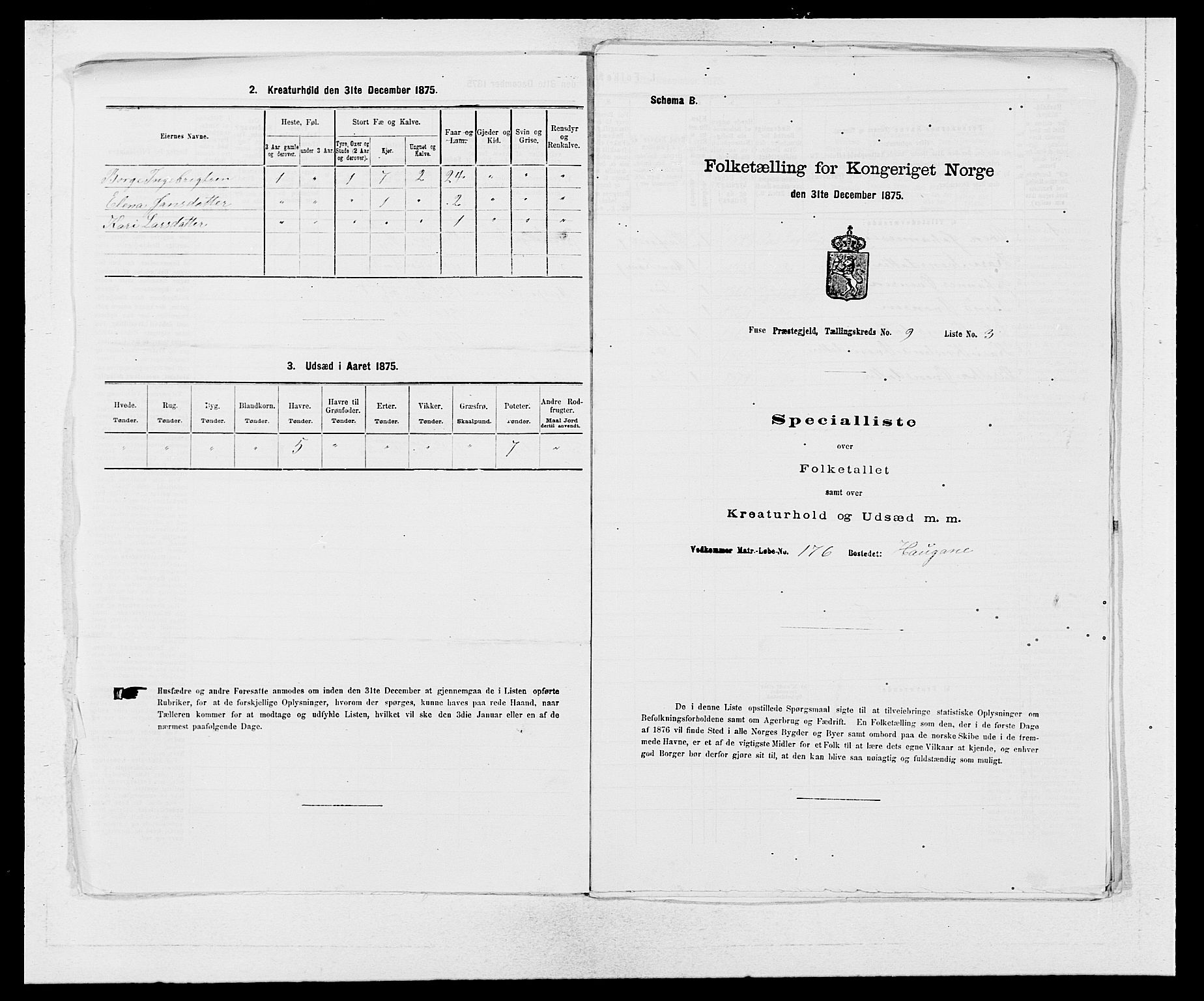 SAB, Folketelling 1875 for 1241P Fusa prestegjeld, 1875, s. 590