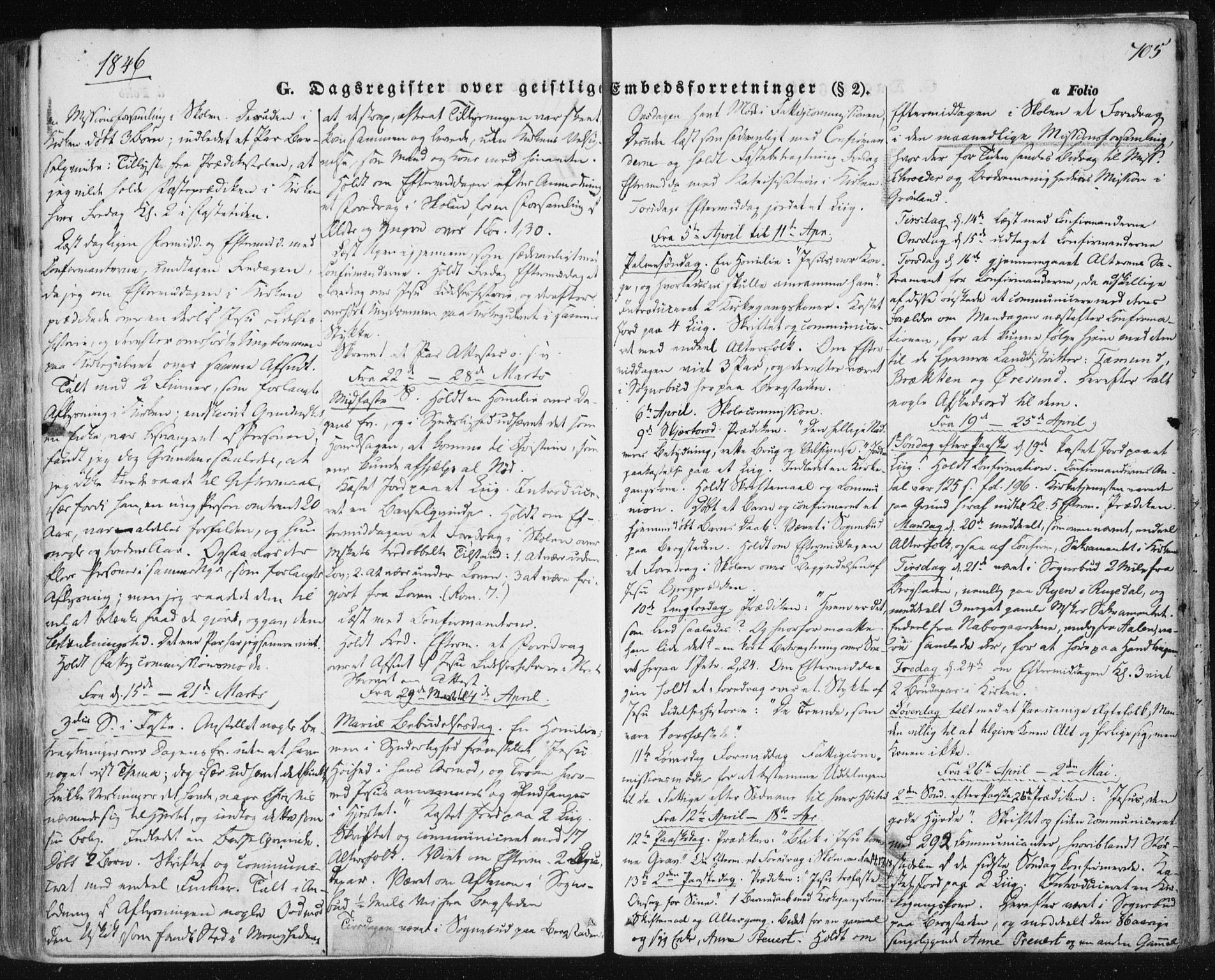 Ministerialprotokoller, klokkerbøker og fødselsregistre - Sør-Trøndelag, AV/SAT-A-1456/681/L0931: Ministerialbok nr. 681A09, 1845-1859, s. 705