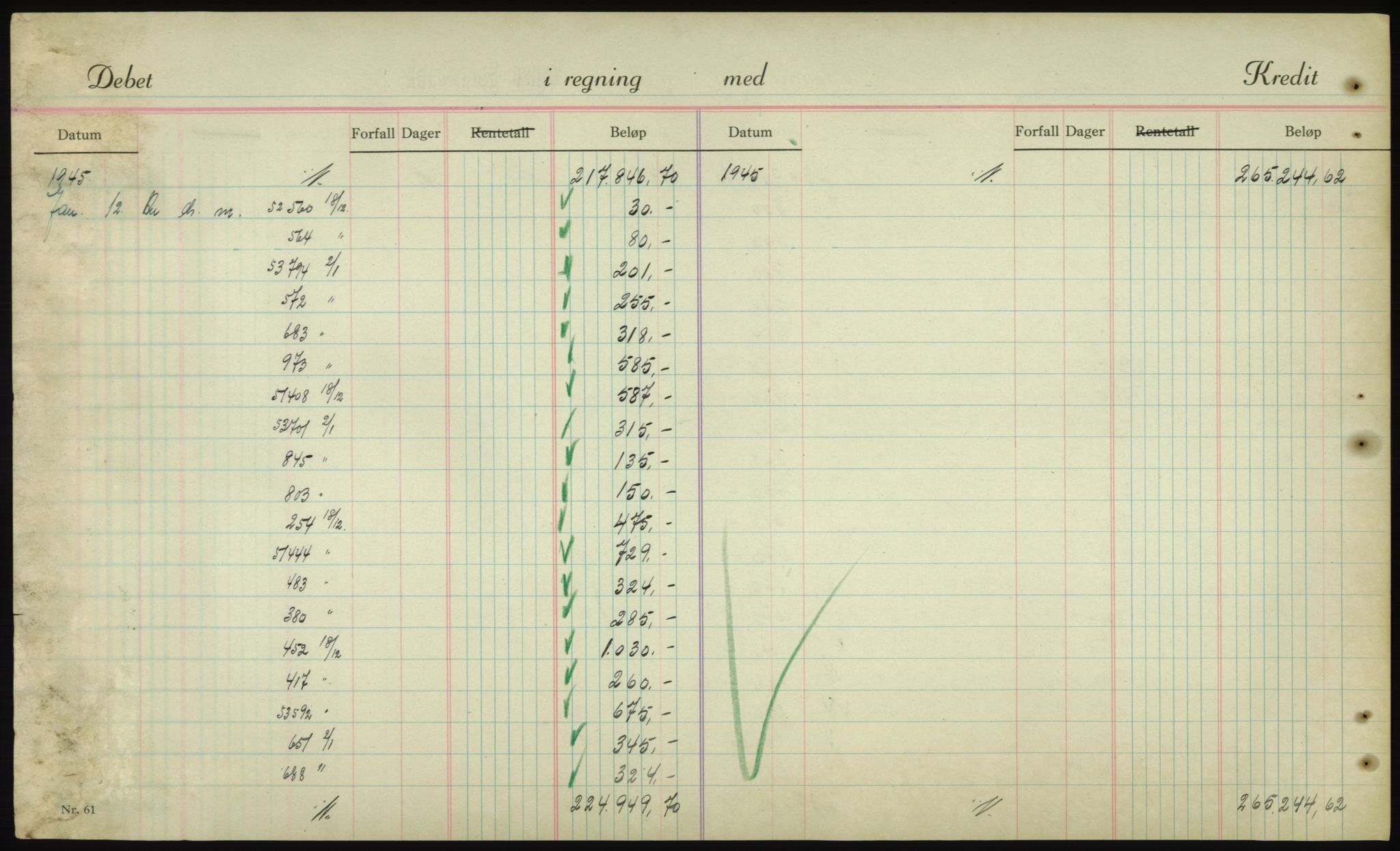 Forsvarsdepartementet, 10. kontor / Oppgjørskontoret, AV/RA-RAFA-1225/D/Db/L0180: Lista oppgjørskontor, 1942-1952, s. 2022