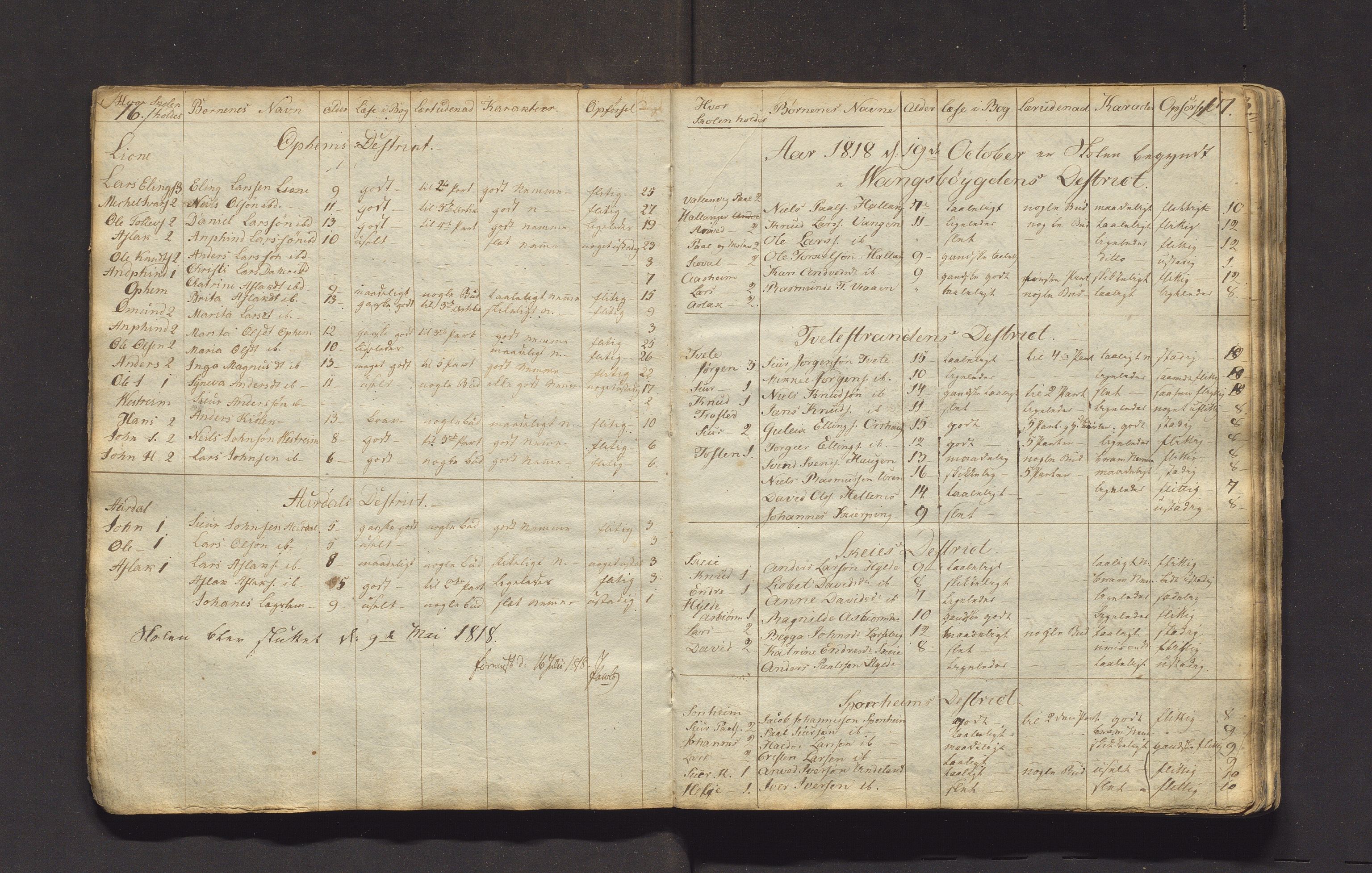 Ulvik sokneprestembete, AV/SAB-A-78801/J/Jb/Jbb/L0002: Skulejournal for Ulvik sokn i Granvin prestegjeld, 1815-1836