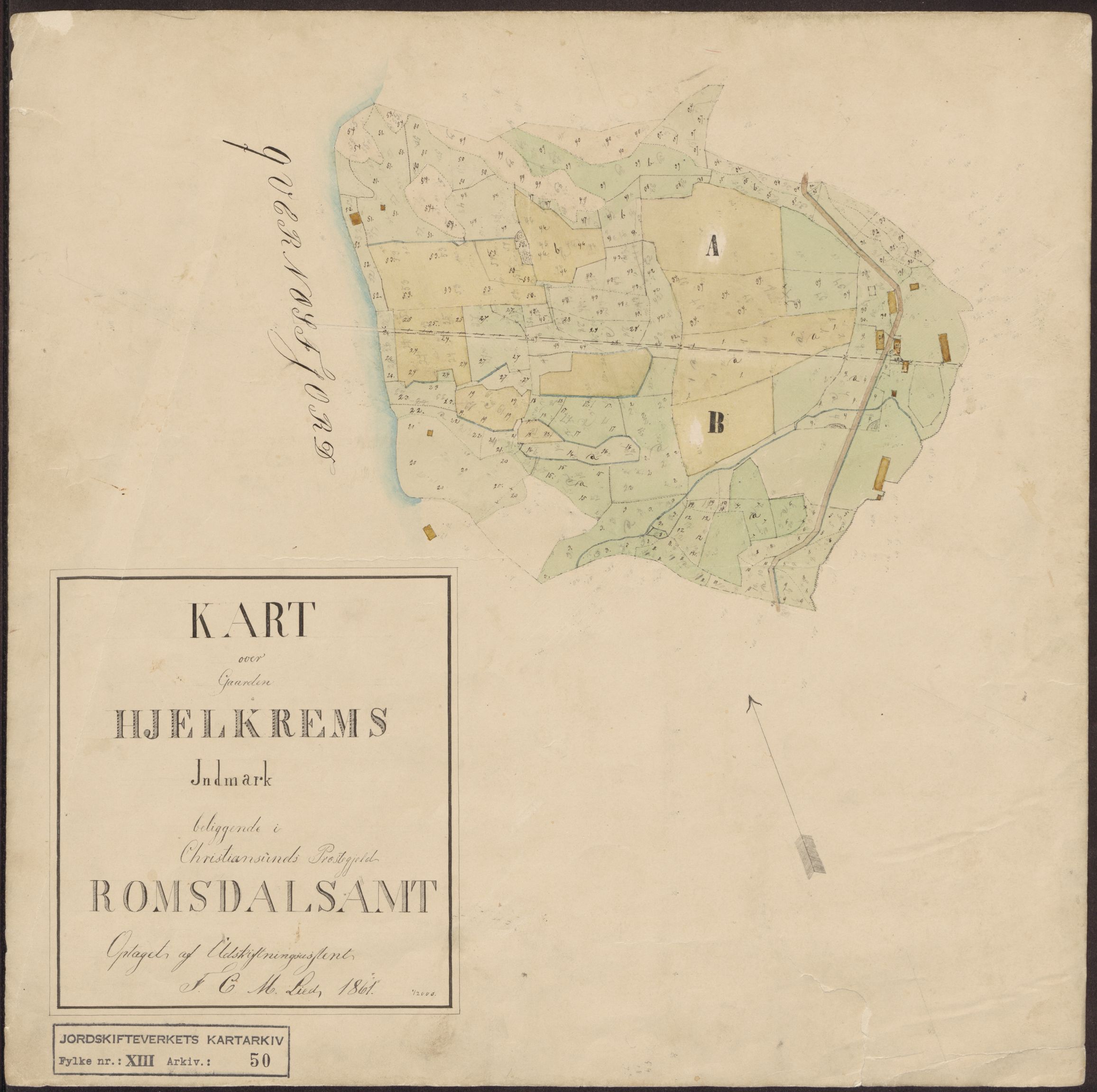 Jordskifteverkets kartarkiv, RA/S-3929/T, 1859-1988, s. 151