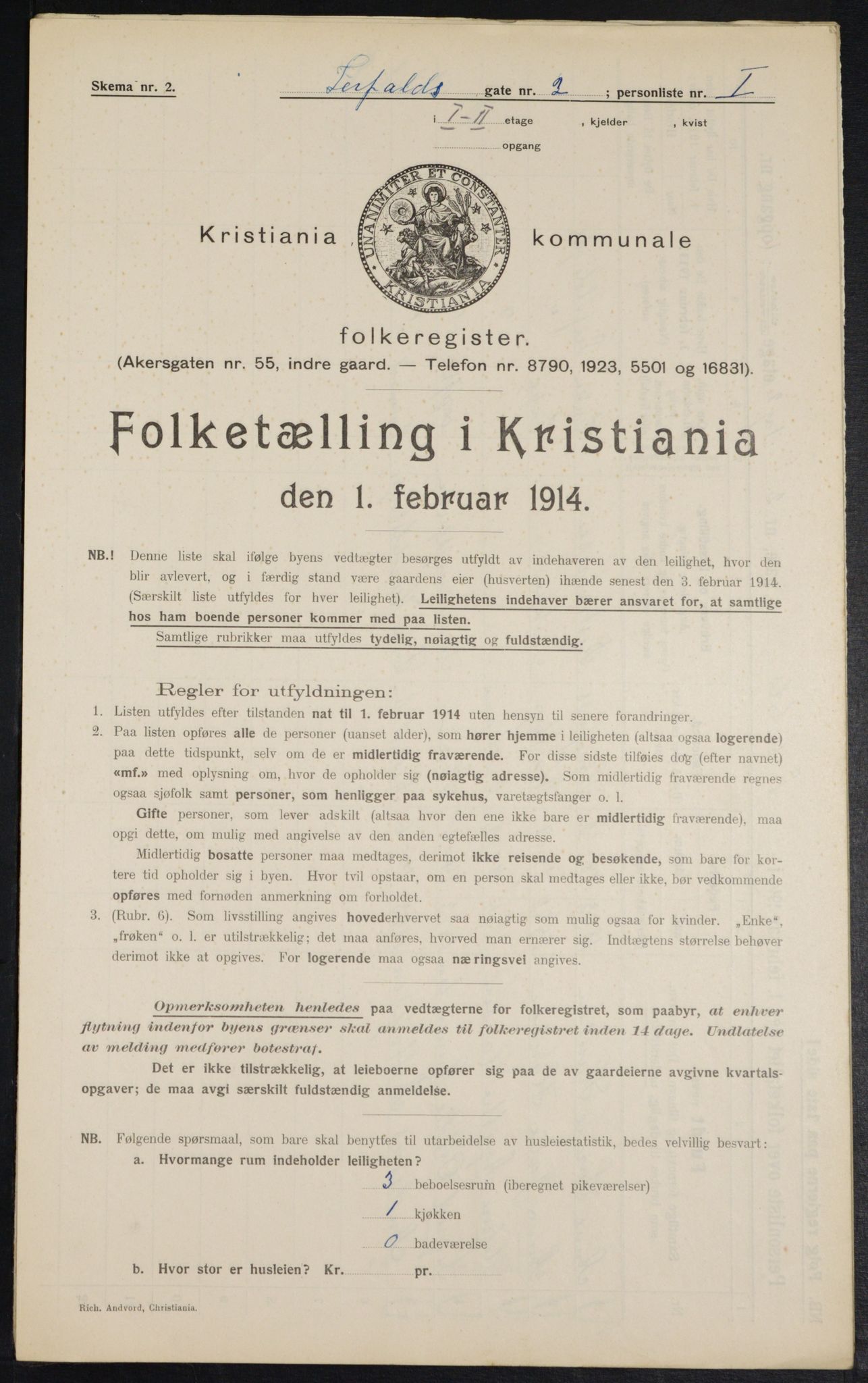 OBA, Kommunal folketelling 1.2.1914 for Kristiania, 1914, s. 57153