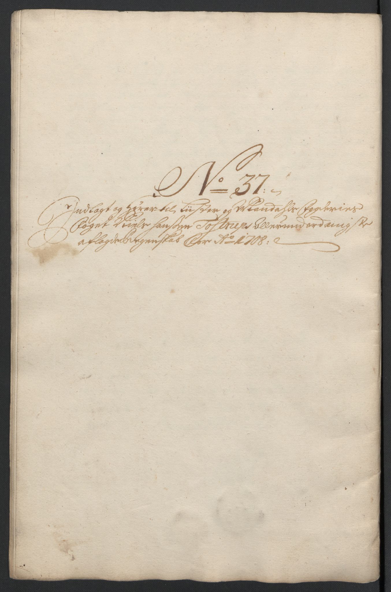 Rentekammeret inntil 1814, Reviderte regnskaper, Fogderegnskap, RA/EA-4092/R43/L2552: Fogderegnskap Lista og Mandal, 1705-1709, s. 189