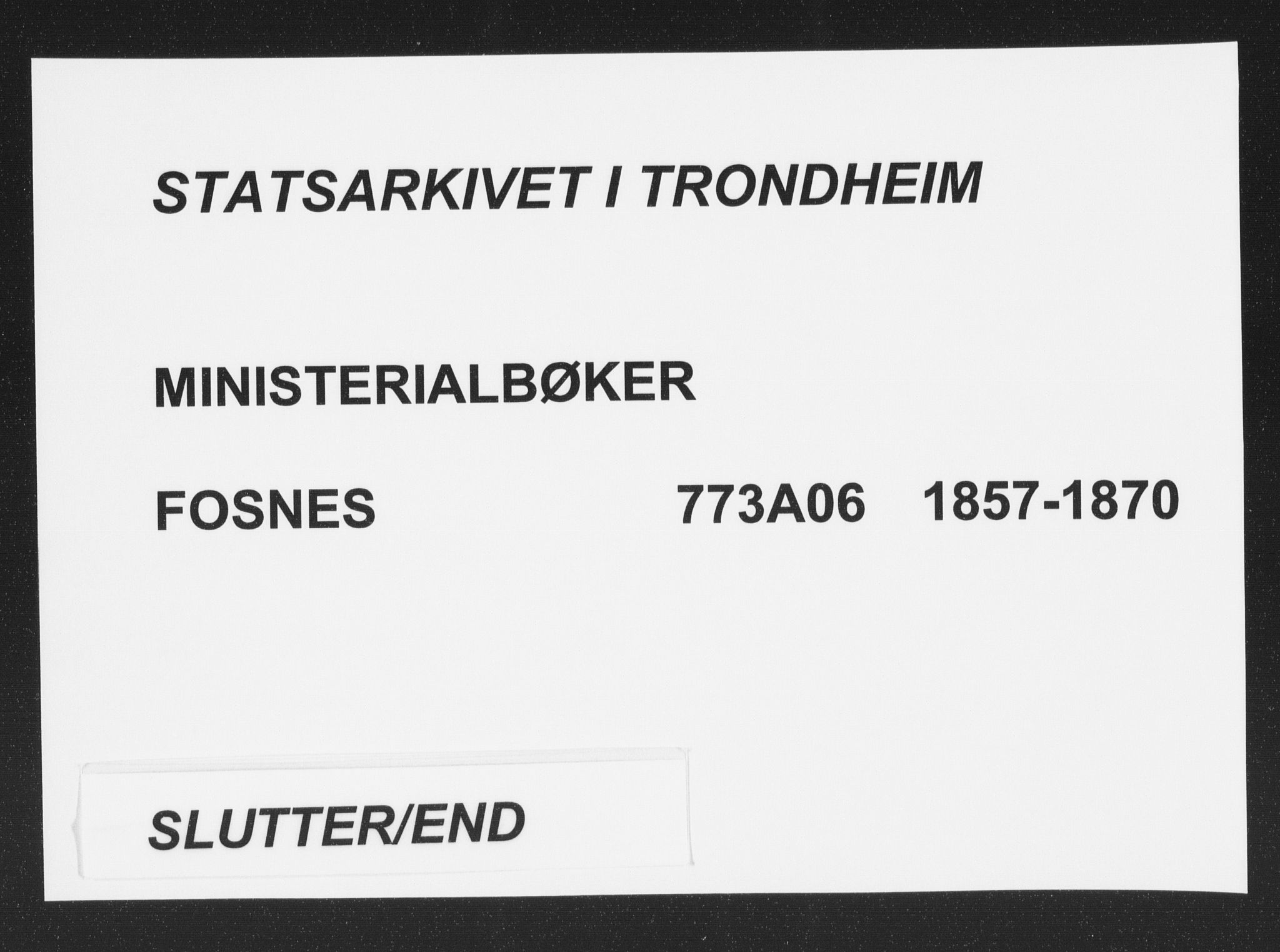 Ministerialprotokoller, klokkerbøker og fødselsregistre - Nord-Trøndelag, SAT/A-1458/773/L0615: Ministerialbok nr. 773A06, 1857-1870