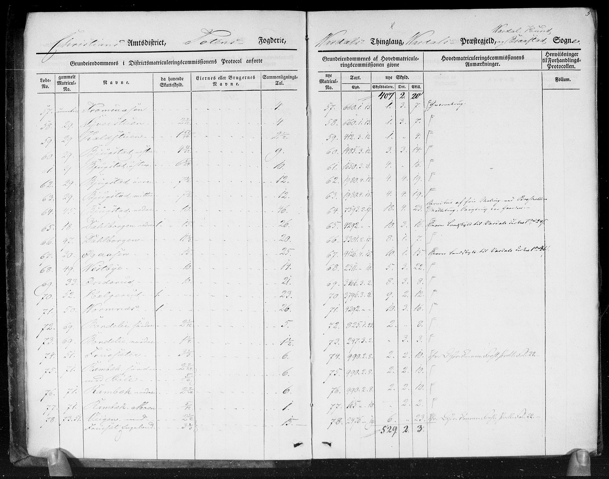 Hovedmatrikkelkommisjonen, AV/RA-S-1529, 1834