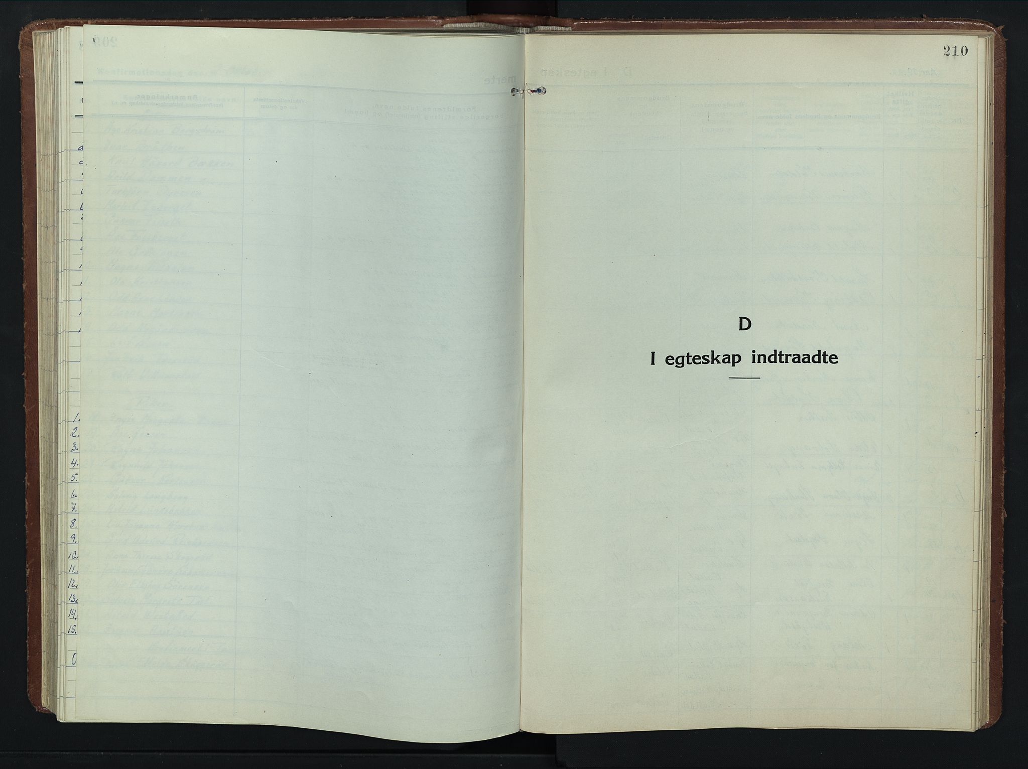 Romedal prestekontor, SAH/PREST-004/L/L0015: Klokkerbok nr. 15, 1923-1949, s. 210