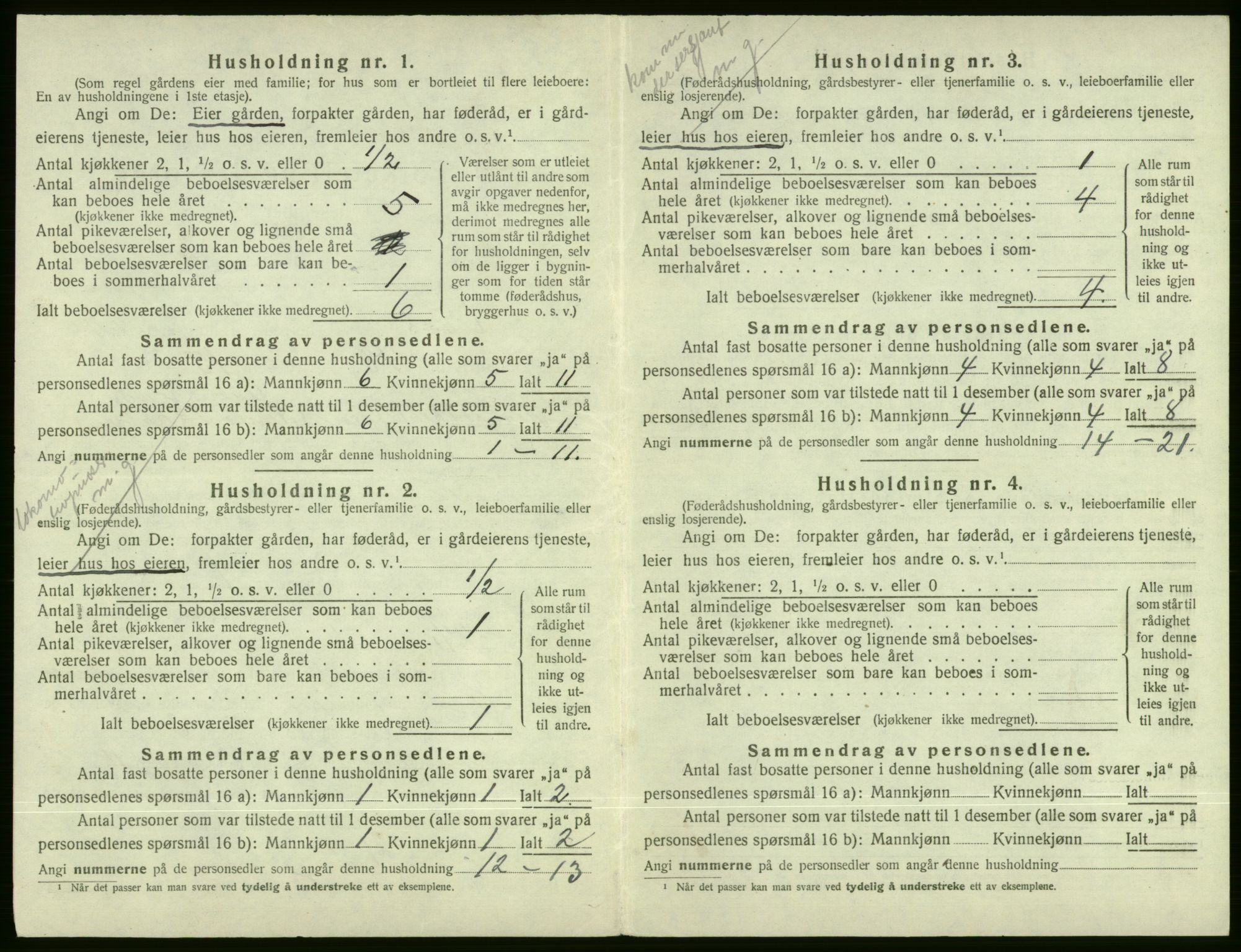 SAB, Folketelling 1920 for 1235 Voss herred, 1920, s. 636