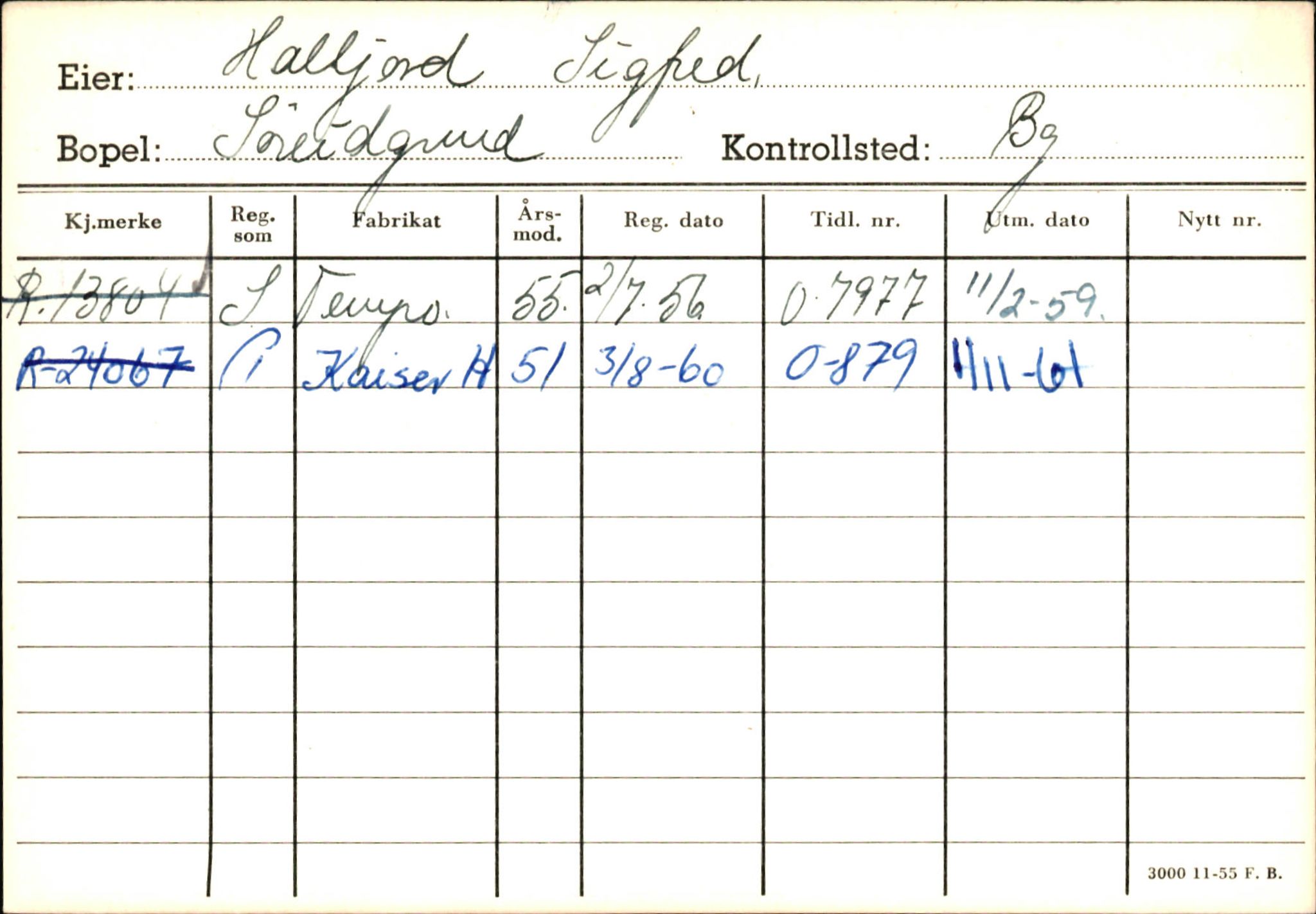 Statens vegvesen, Hordaland vegkontor, AV/SAB-A-5201/2/Ha/L0018: R-eierkort H, 1920-1971, s. 265