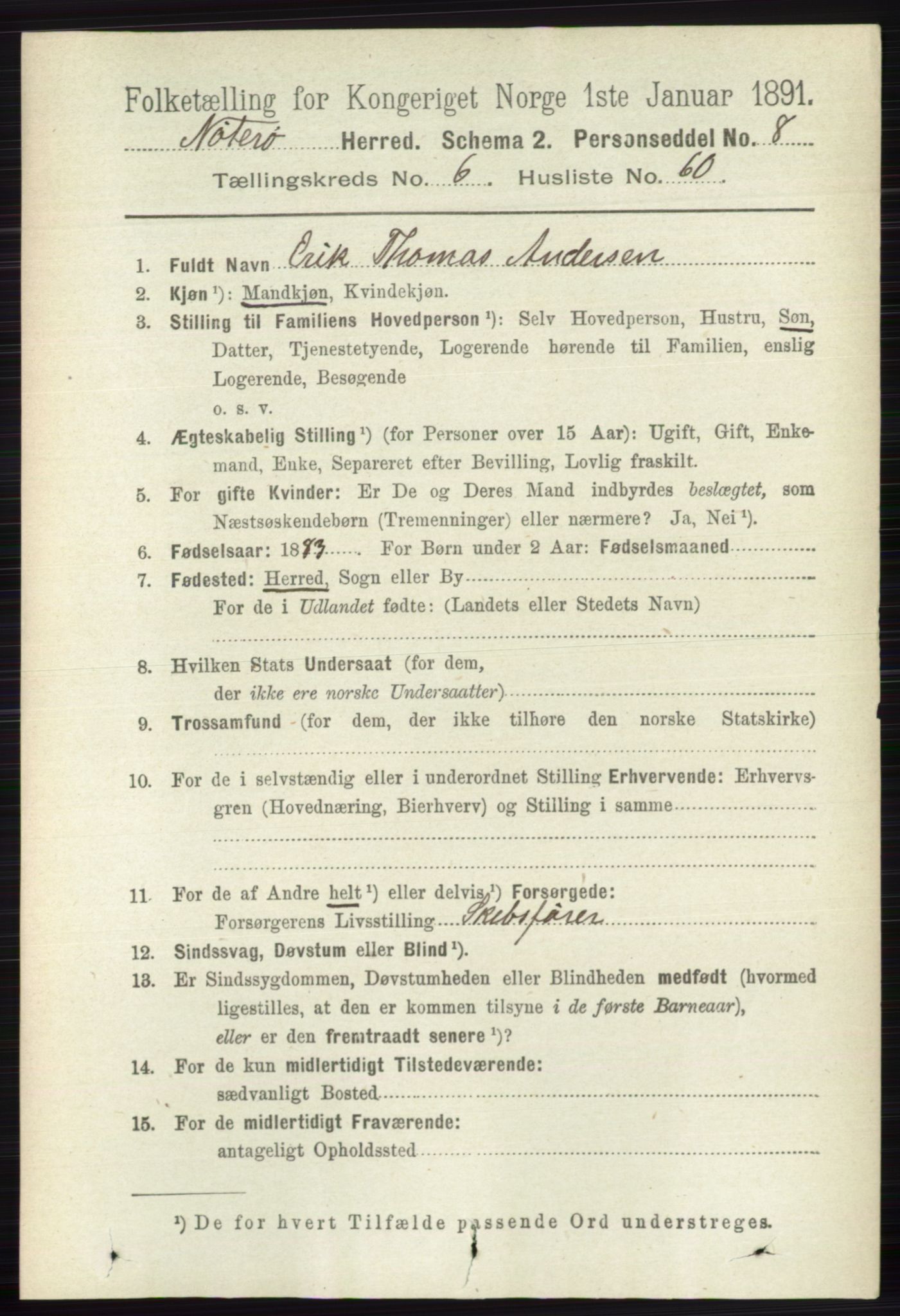 RA, Folketelling 1891 for 0722 Nøtterøy herred, 1891, s. 3186