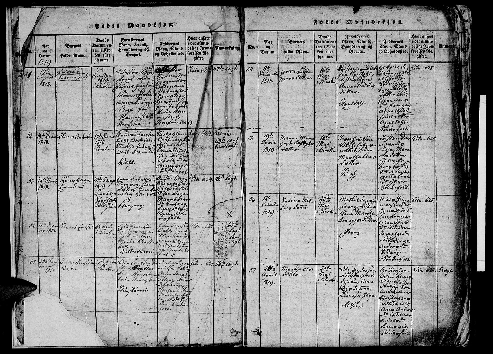Ministerialprotokoller, klokkerbøker og fødselsregistre - Sør-Trøndelag, SAT/A-1456/659/L0744: Klokkerbok nr. 659C01, 1818-1825, s. 22-23