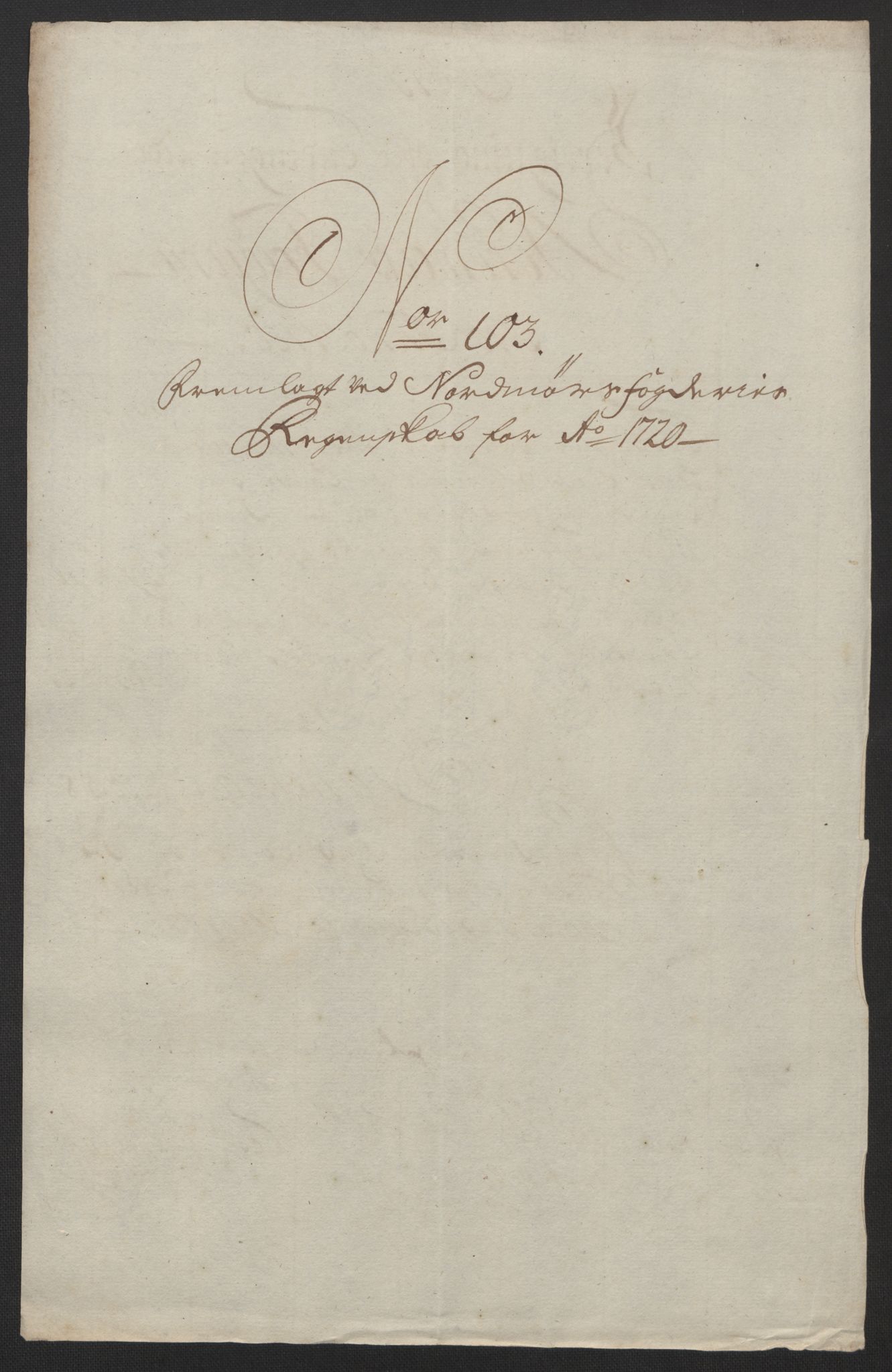 Rentekammeret inntil 1814, Reviderte regnskaper, Fogderegnskap, RA/EA-4092/R56/L3753: Fogderegnskap Nordmøre, 1720, s. 349