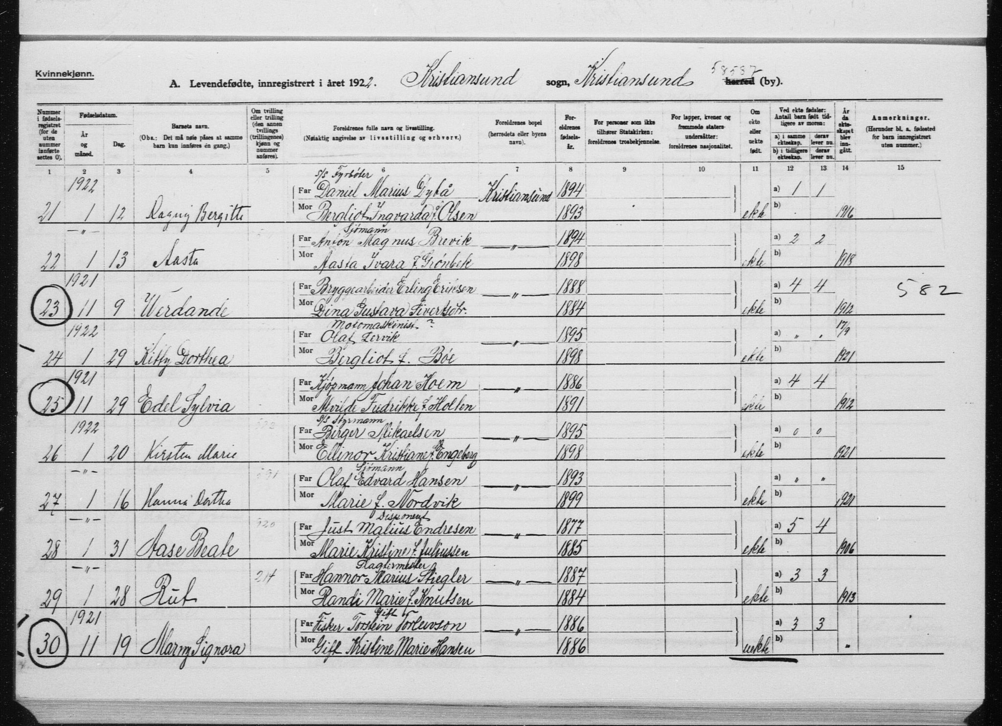 Ministerialprotokoller, klokkerbøker og fødselsregistre - Møre og Romsdal, AV/SAT-A-1454/572/L0864: Ministerialbok nr. 572D08, 1921-1935