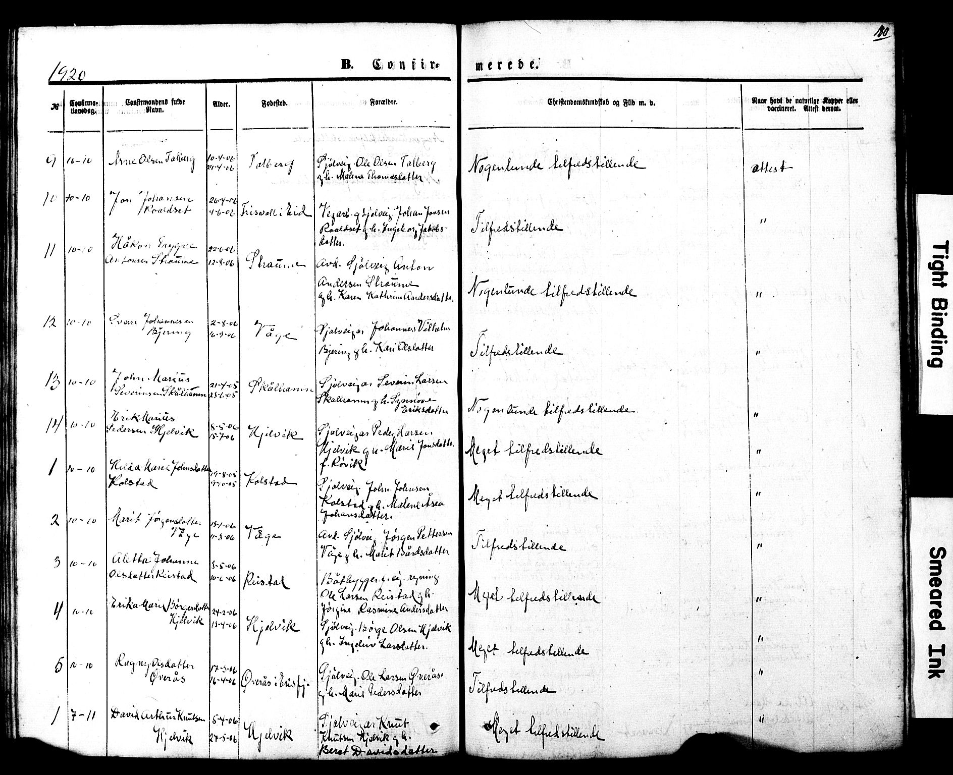 Ministerialprotokoller, klokkerbøker og fødselsregistre - Møre og Romsdal, AV/SAT-A-1454/550/L0618: Klokkerbok nr. 550C01, 1870-1927, s. 180