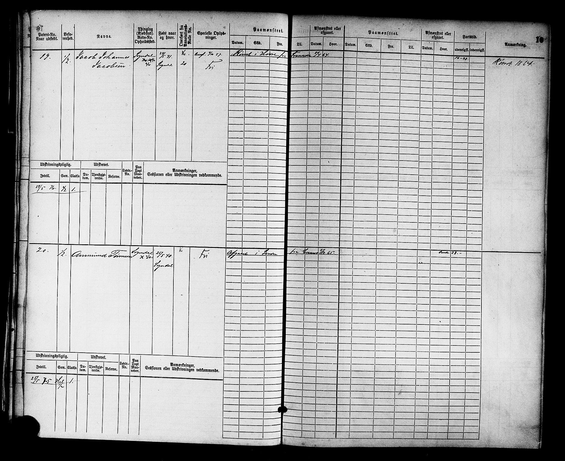 Sogndal mønstringskrets, SAK/2031-0020/F/Fb/L0001: Hovedrulle nr. 1-382, P-2, 1870-1889, s. 13