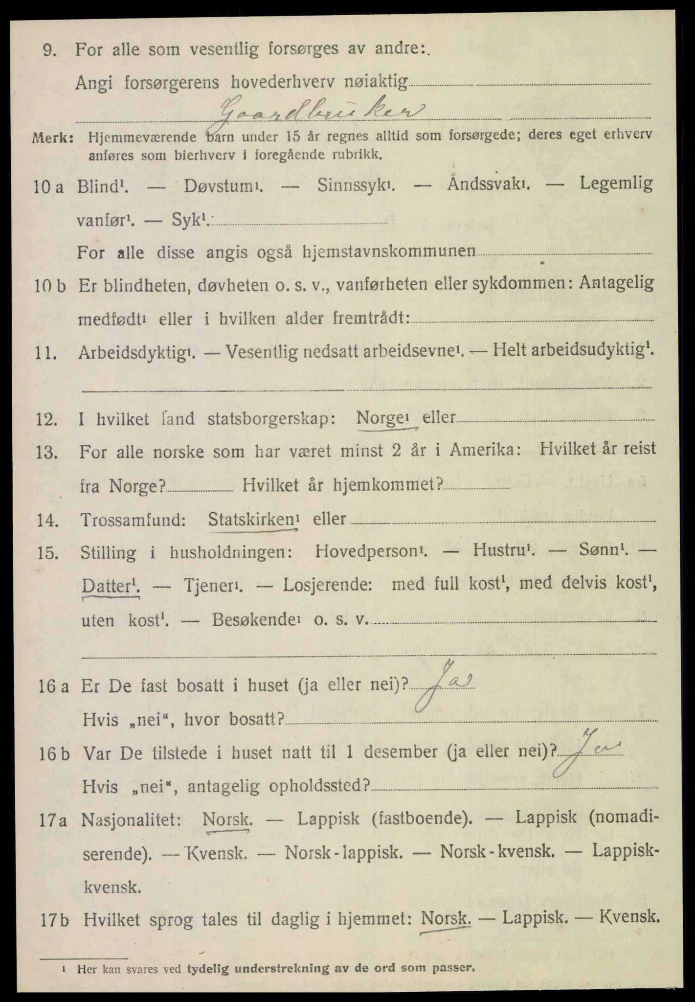 SAT, Folketelling 1920 for 1715 Skatval herred, 1920, s. 2446