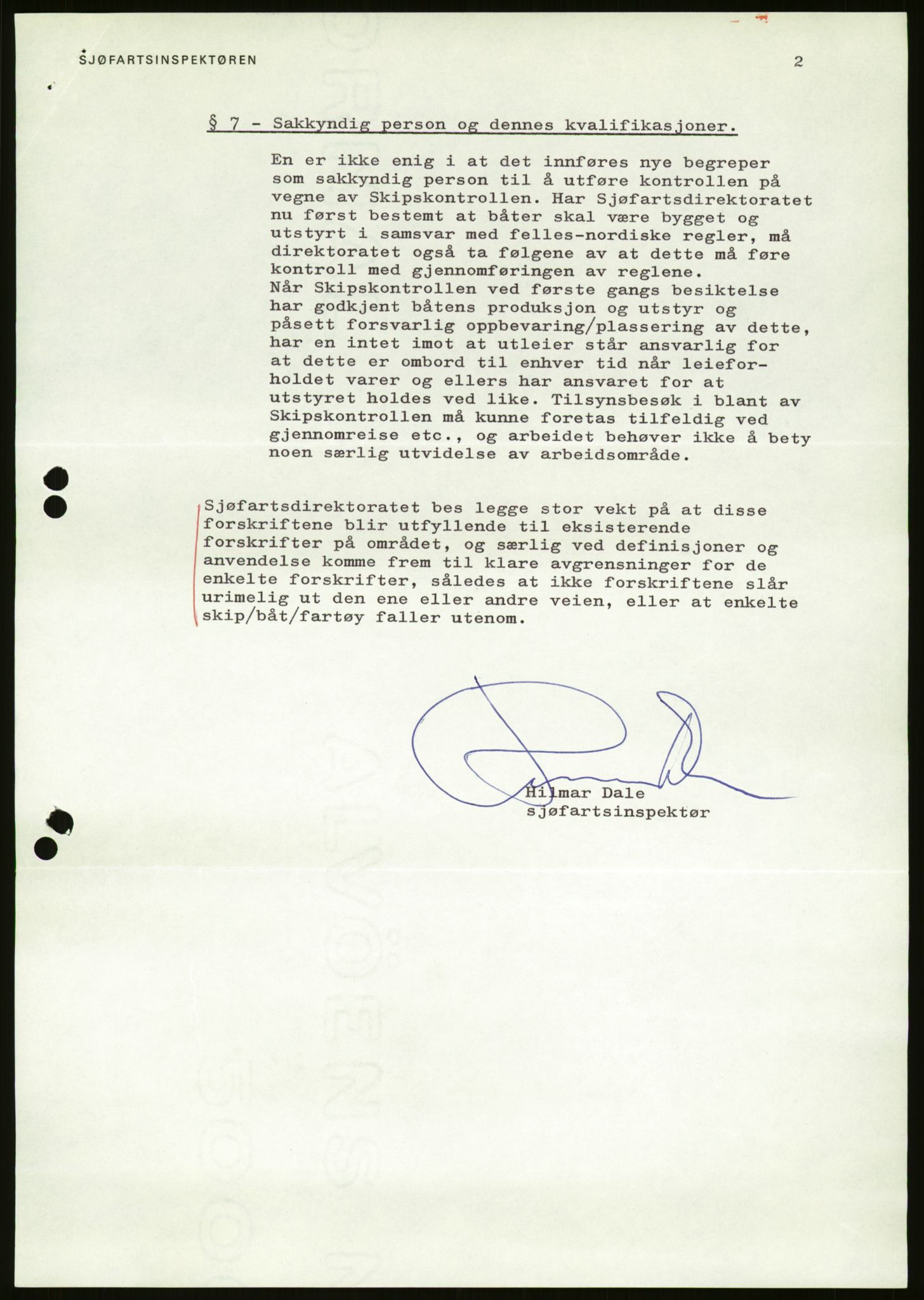 Sjøfartsdirektoratet med forløpere, generelt arkiv, AV/RA-S-1407/D/Du/Duc/L0642/0001: Skipskontrollen - Forskrifter / Forskrift om utleiebåter (2 mapper), 1978-1987, s. 319