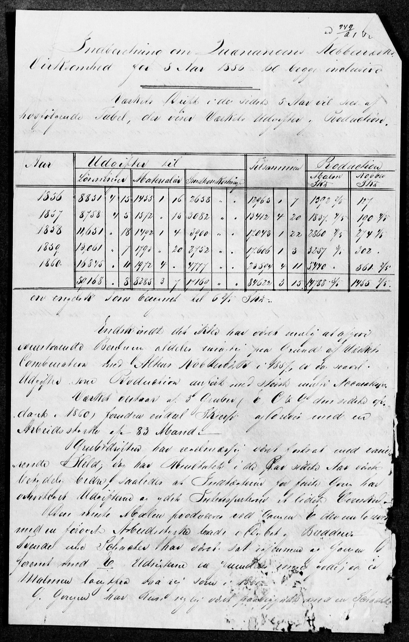 Statistisk sentralbyrå, Næringsøkonomiske emner, Generelt - Amtmennenes femårsberetninger, AV/RA-S-2233/F/Fa/L0010: --, 1851-1860, s. 353
