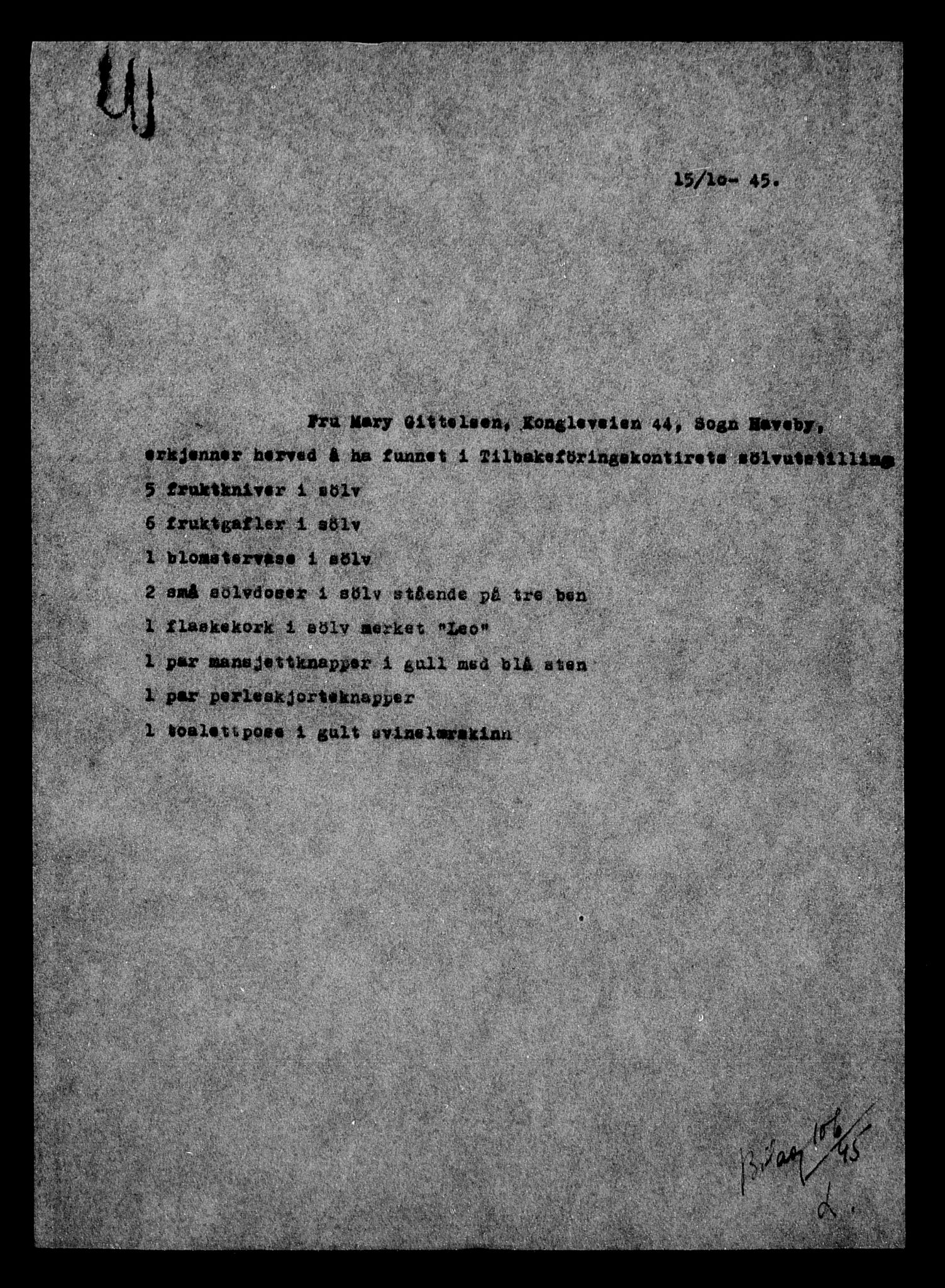 Justisdepartementet, Tilbakeføringskontoret for inndratte formuer, RA/S-1564/H/Hc/Hcc/L0937: --, 1945-1947, s. 528