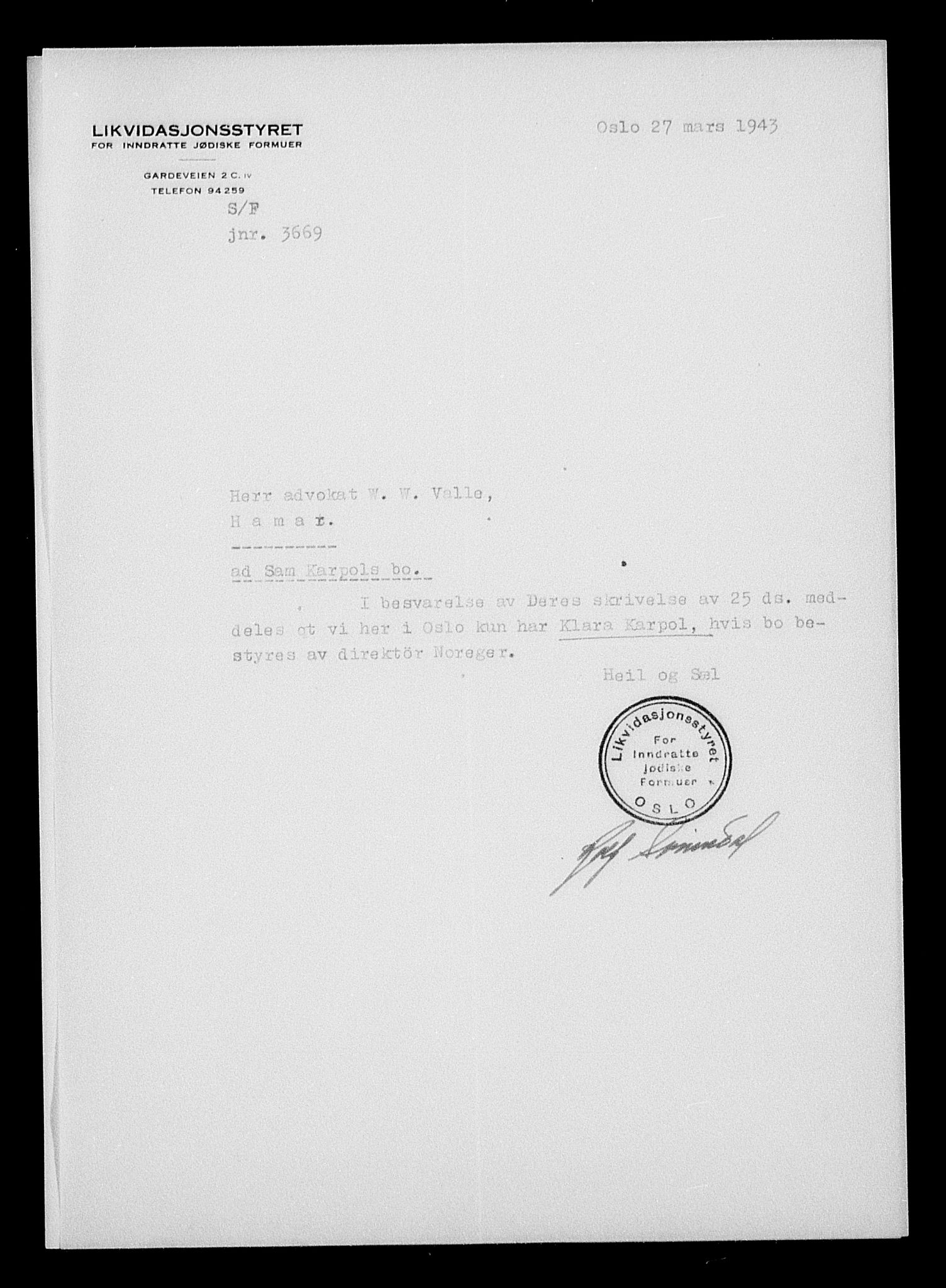 Justisdepartementet, Tilbakeføringskontoret for inndratte formuer, AV/RA-S-1564/H/Hc/Hcc/L0949: --, 1945-1947, s. 739