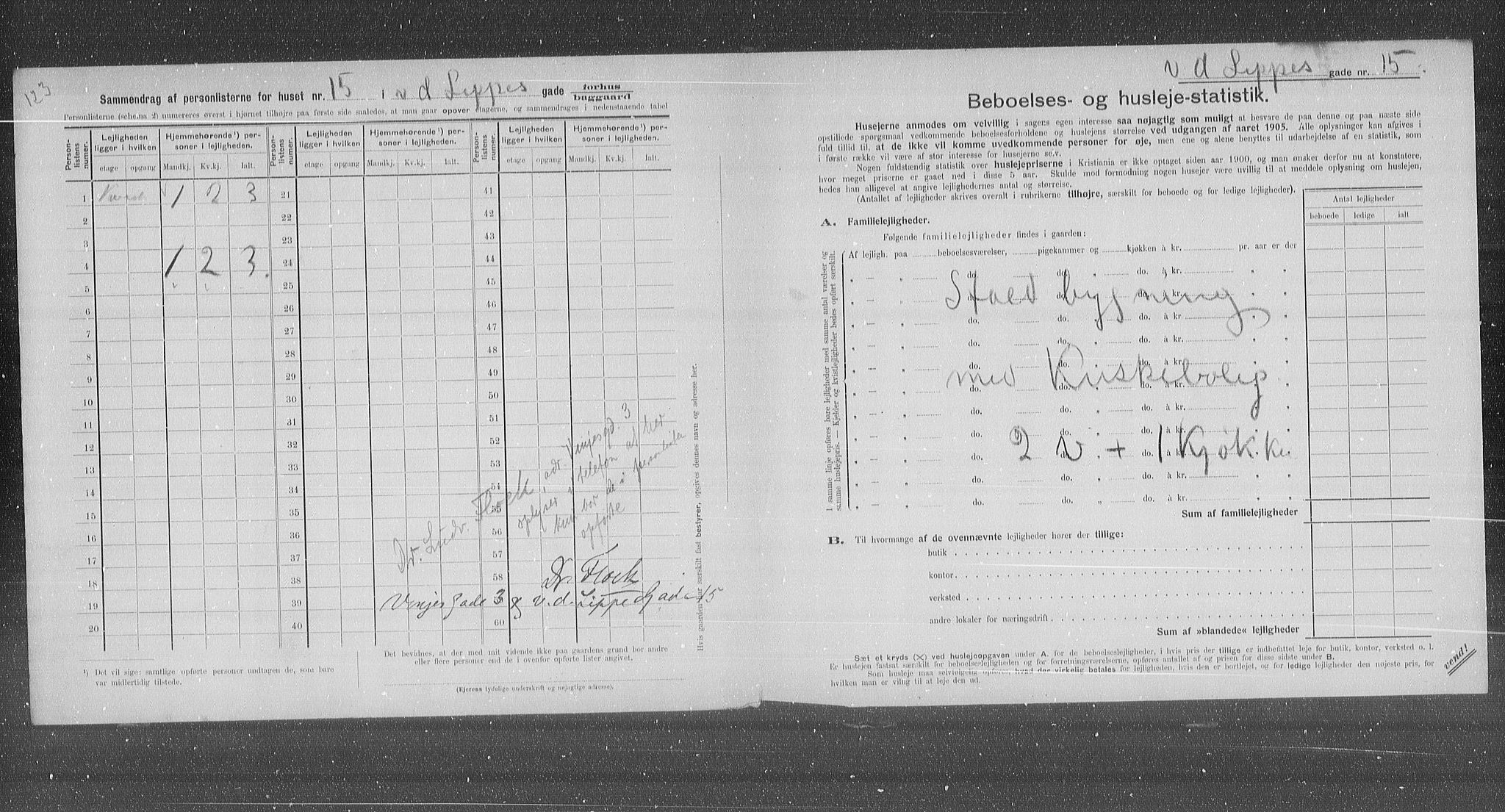 OBA, Kommunal folketelling 31.12.1905 for Kristiania kjøpstad, 1905, s. 66154