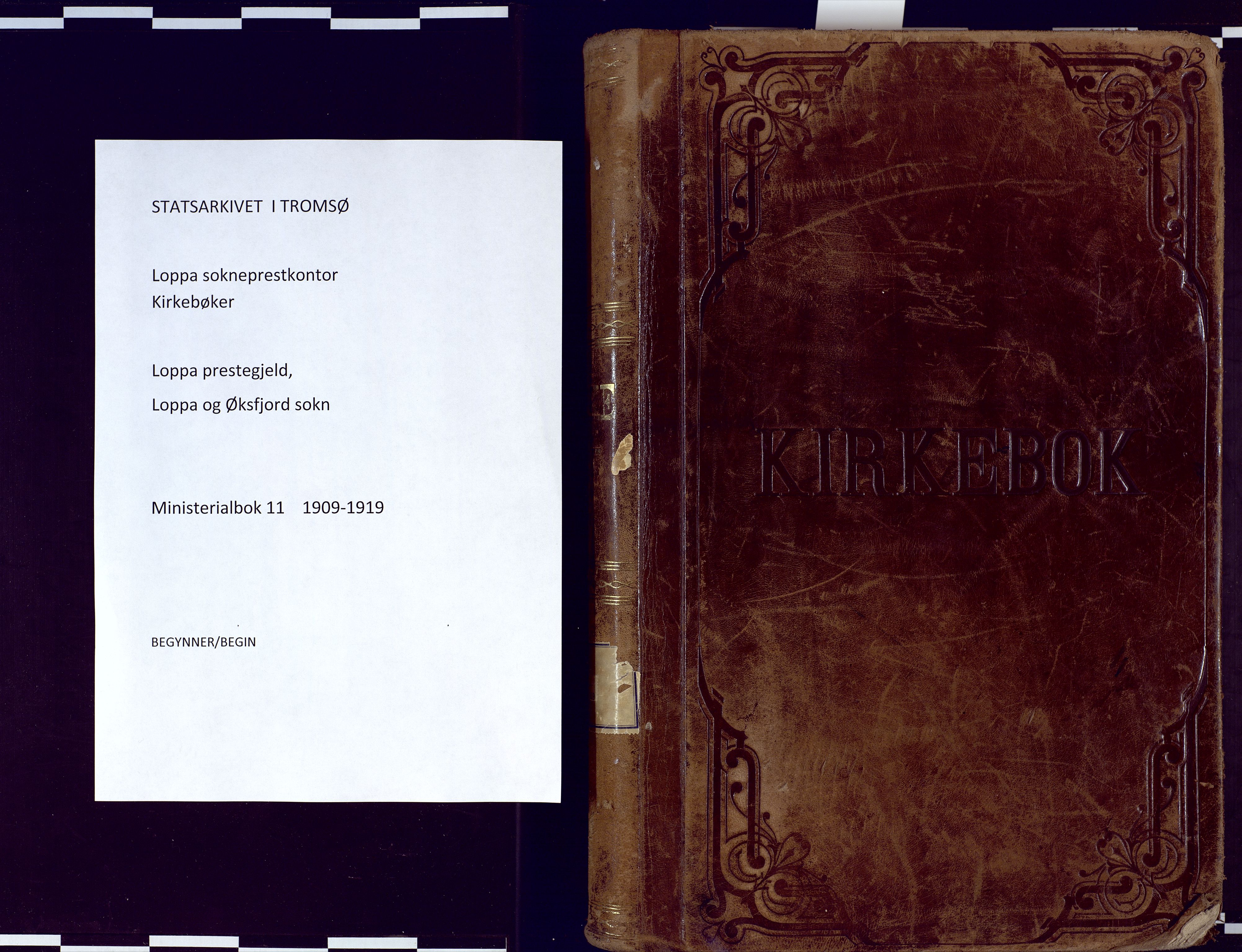 Loppa sokneprestkontor, SATØ/S-1339/H/Ha/L0011kirke: Ministerialbok nr. 11, 1909-1919