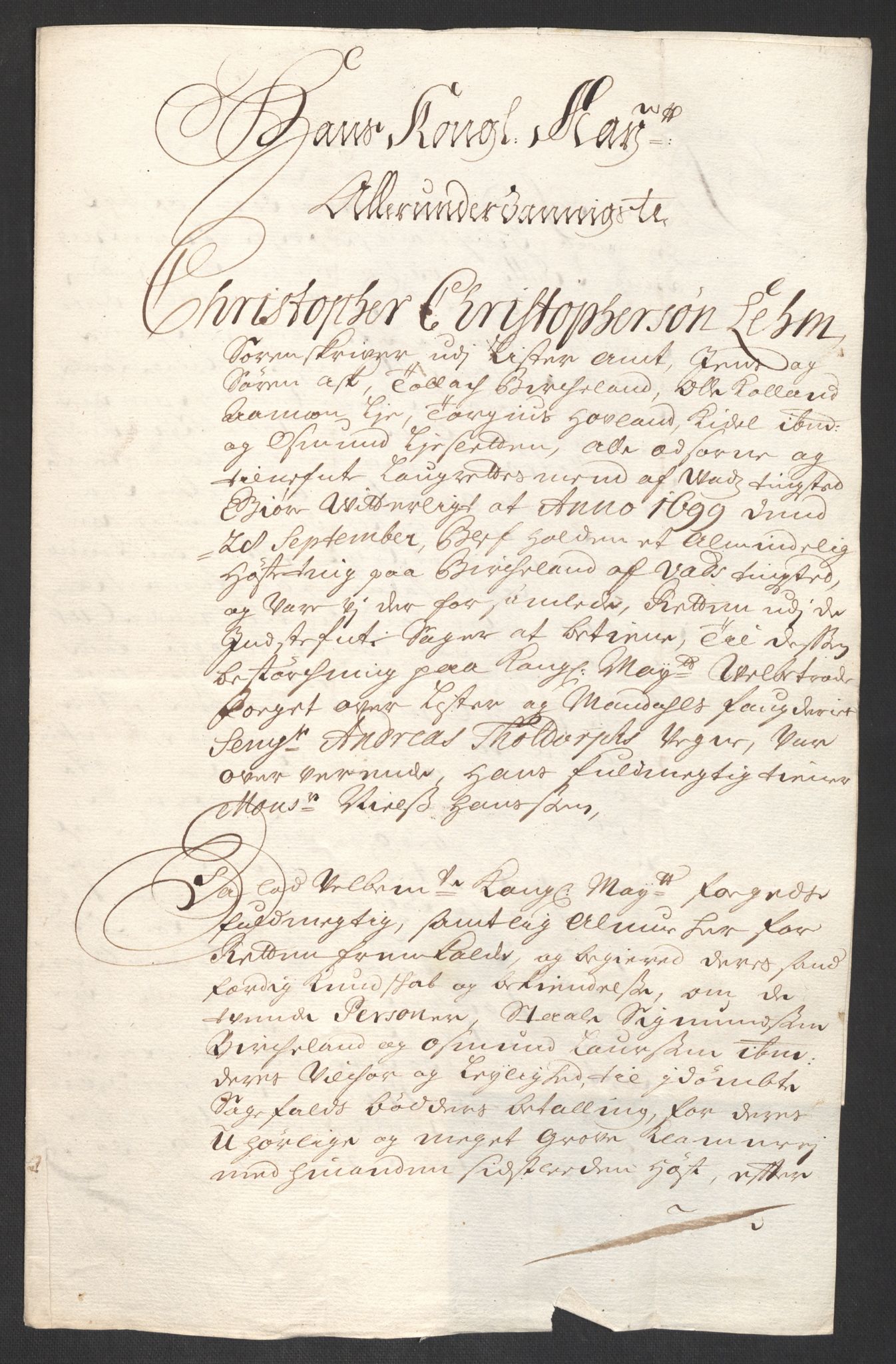 Rentekammeret inntil 1814, Reviderte regnskaper, Fogderegnskap, RA/EA-4092/R43/L2547: Fogderegnskap Lista og Mandal, 1698-1699, s. 30