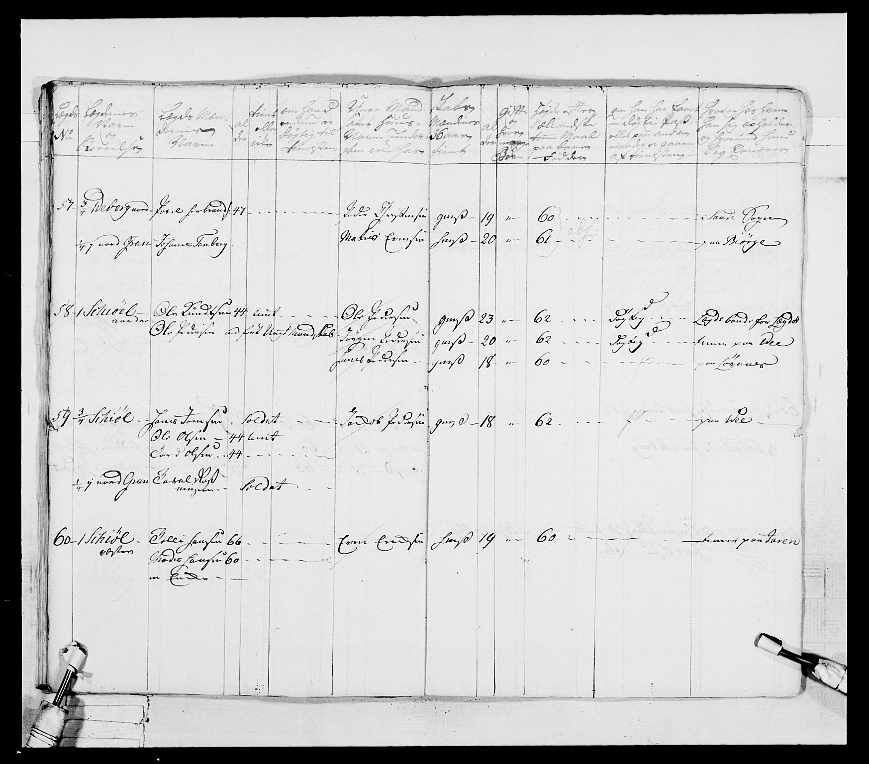 Generalitets- og kommissariatskollegiet, Det kongelige norske kommissariatskollegium, AV/RA-EA-5420/E/Eh/L0037: 1. Akershusiske nasjonale infanteriregiment, 1767-1773, s. 255