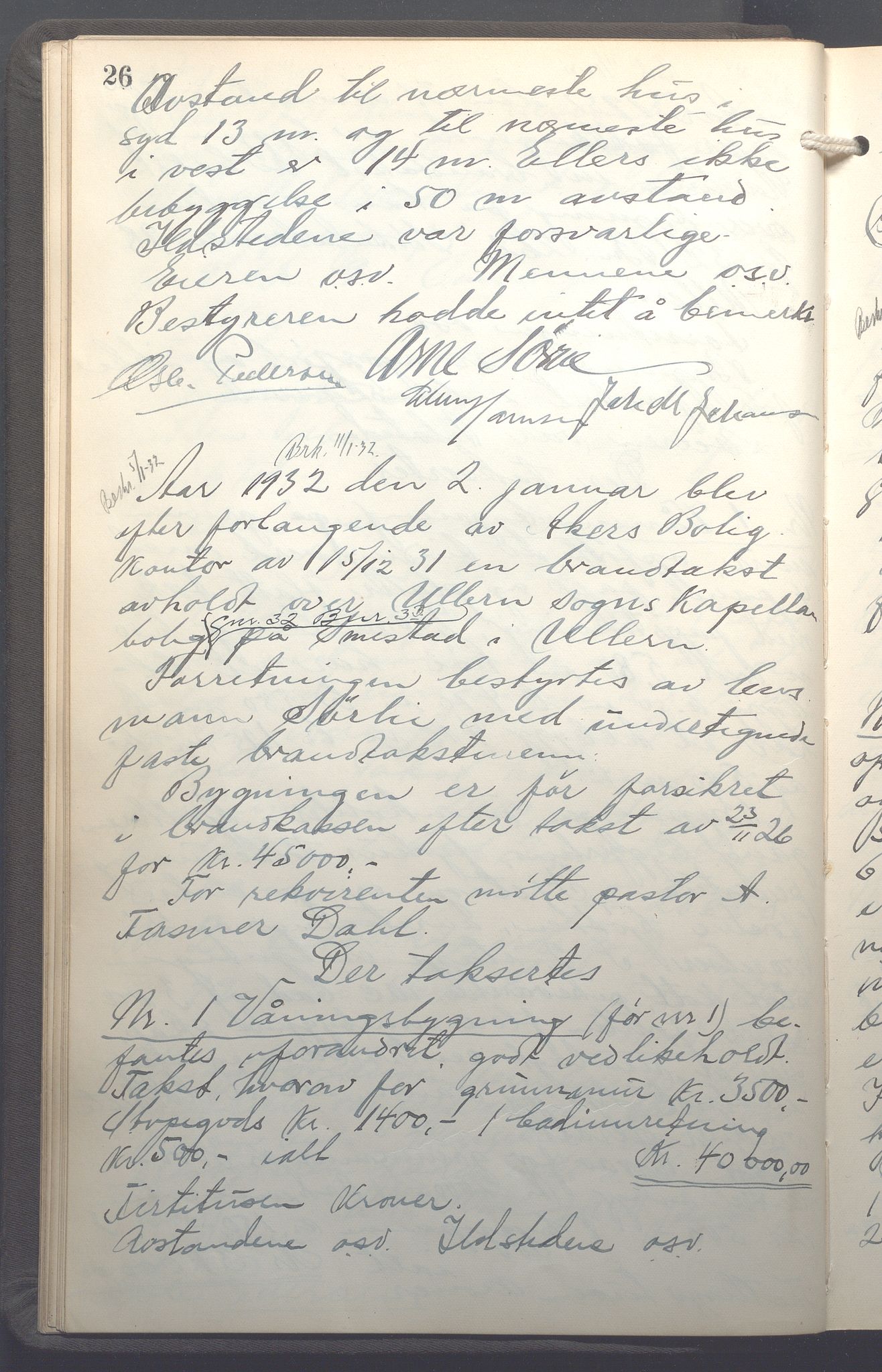 Lensmennene i Aker, OBA/A-10133/F/Fb/L0004: Branntakstprotokoll, 1931-1937, s. 26