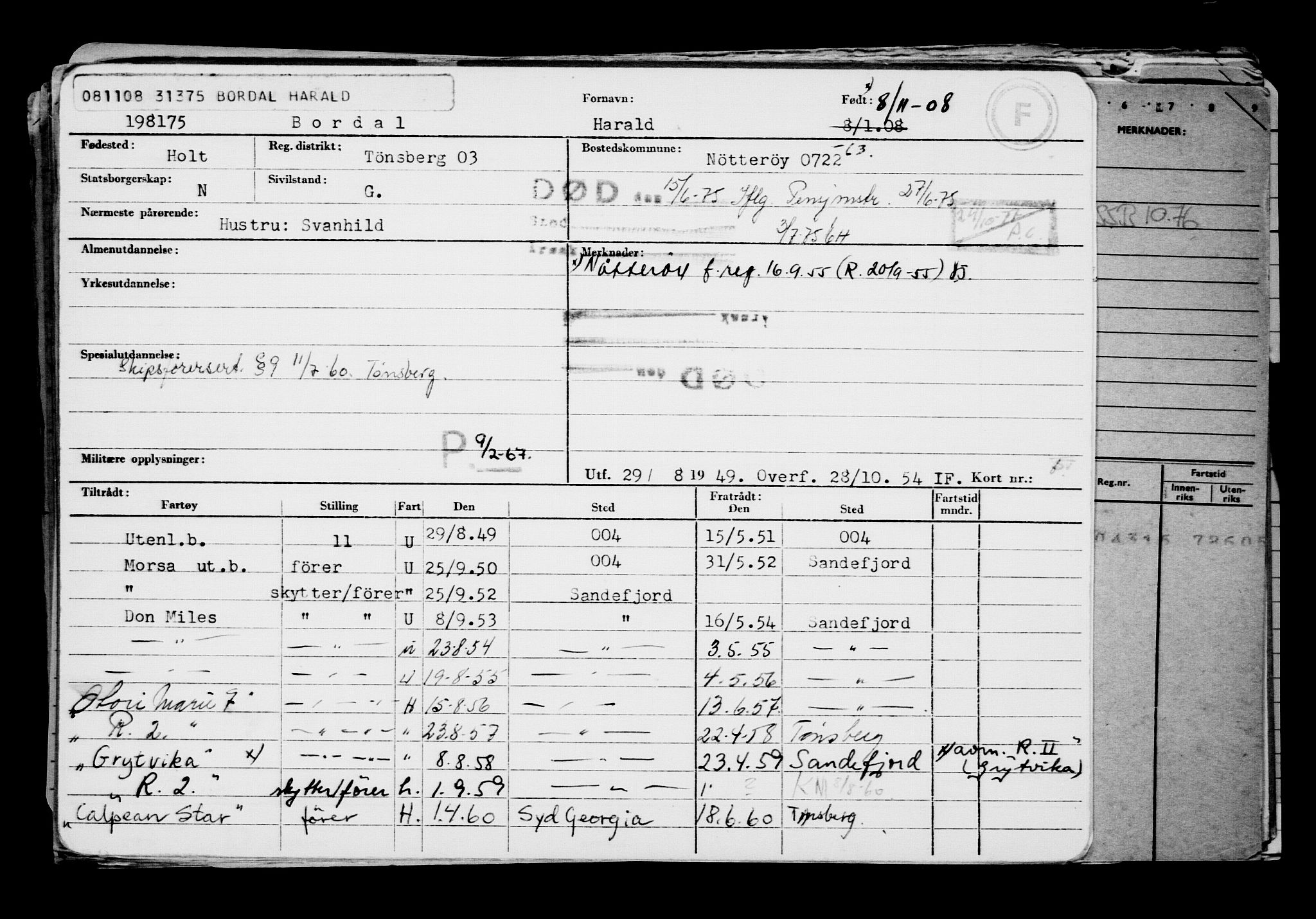 Direktoratet for sjømenn, AV/RA-S-3545/G/Gb/L0080: Hovedkort, 1908, s. 93