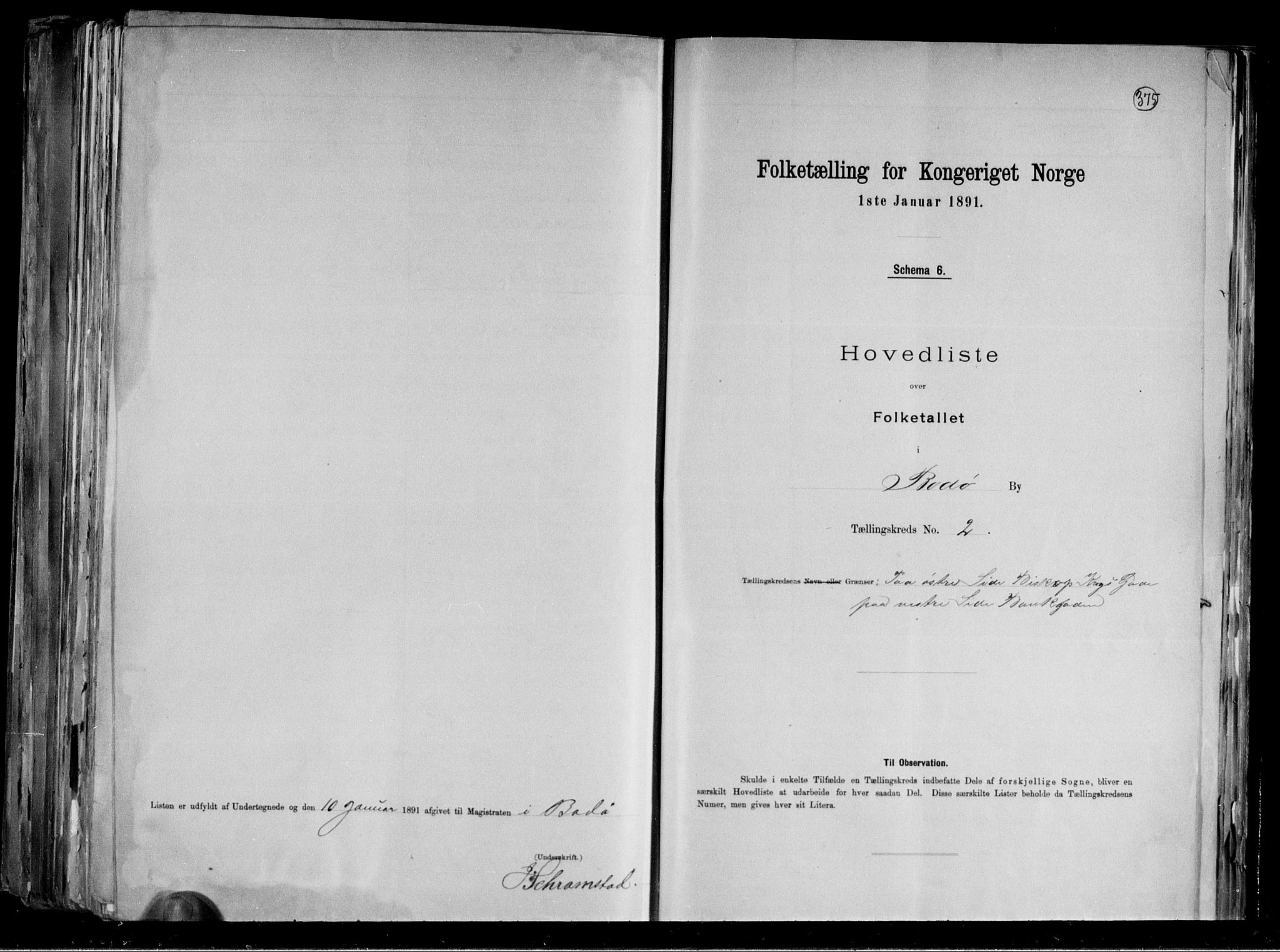 RA, Folketelling 1891 for 1804 Bodø kjøpstad, 1891, s. 8