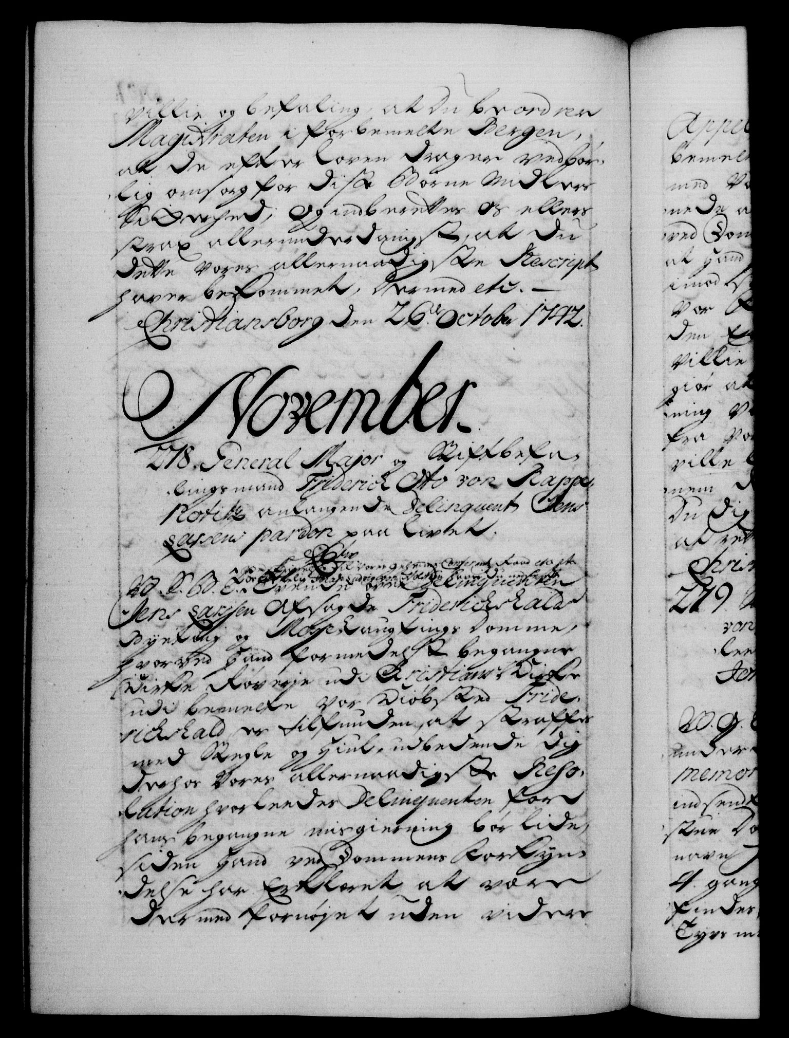 Danske Kanselli 1572-1799, RA/EA-3023/F/Fc/Fca/Fcab/L0029: Norske tegnelser, 1741-1743, s. 601b