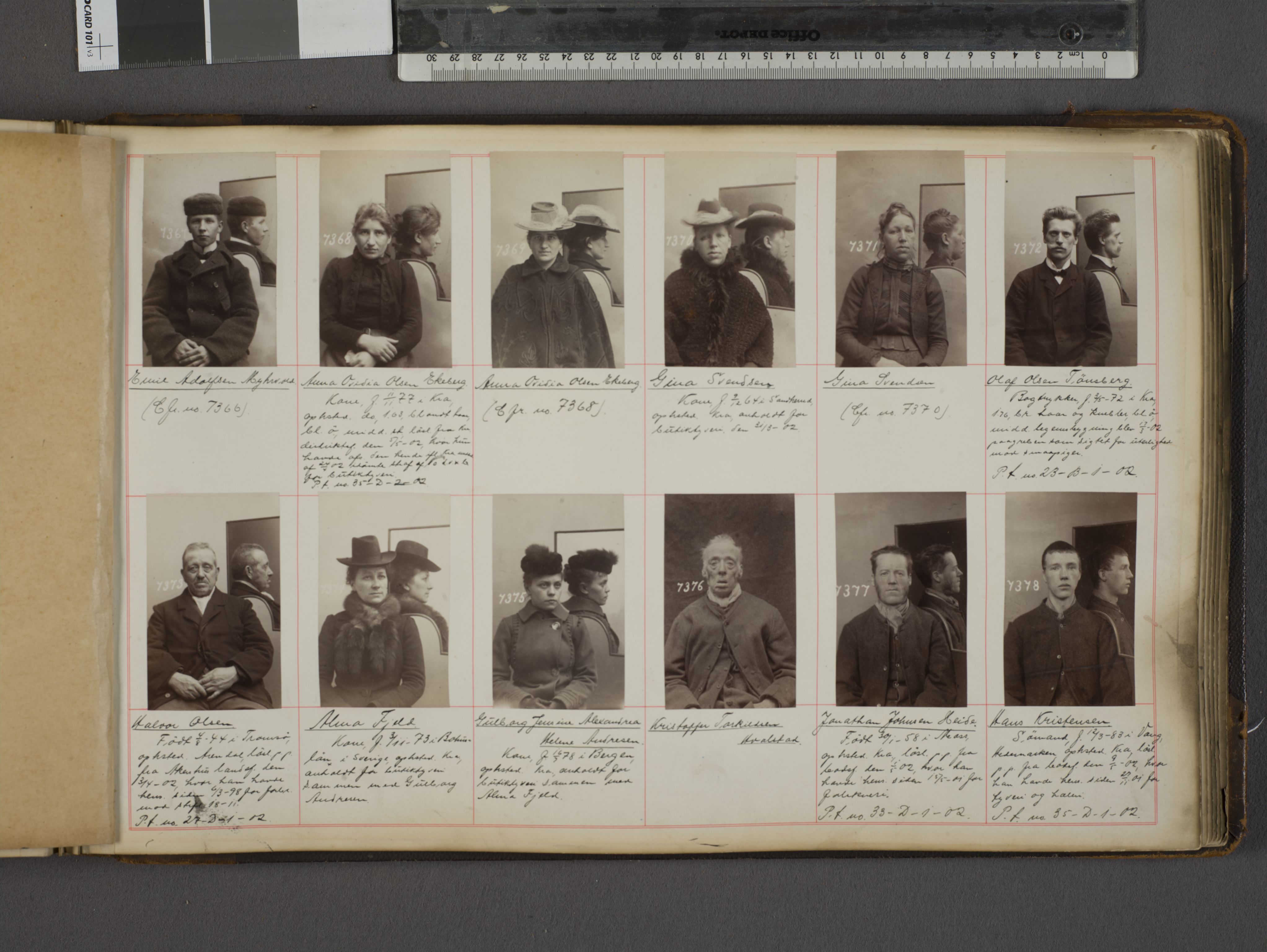 Oslo politikammer, Kriminalavdelingen, AV/SAO-A-11137/U/Ua/L0007: Forbryteralbum, 1901-1902, s. 58