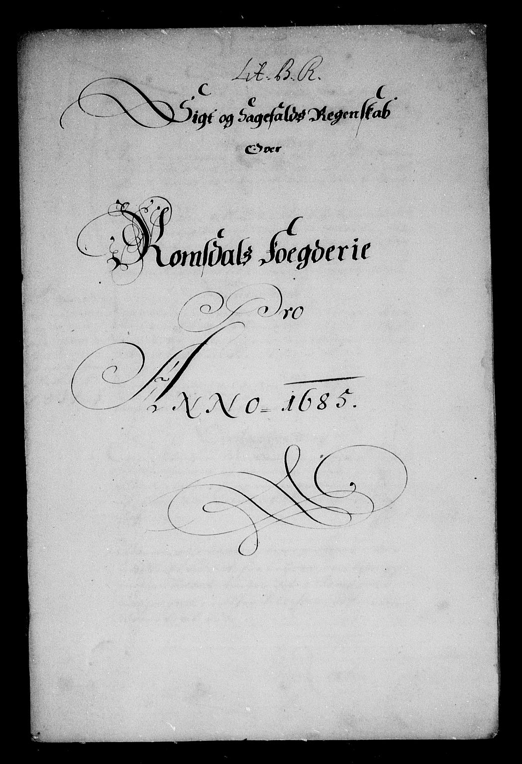 Rentekammeret inntil 1814, Reviderte regnskaper, Stiftamtstueregnskaper, Trondheim stiftamt og Nordland amt, RA/EA-6044/R/Rg/L0081: Trondheim stiftamt og Nordland amt, 1685