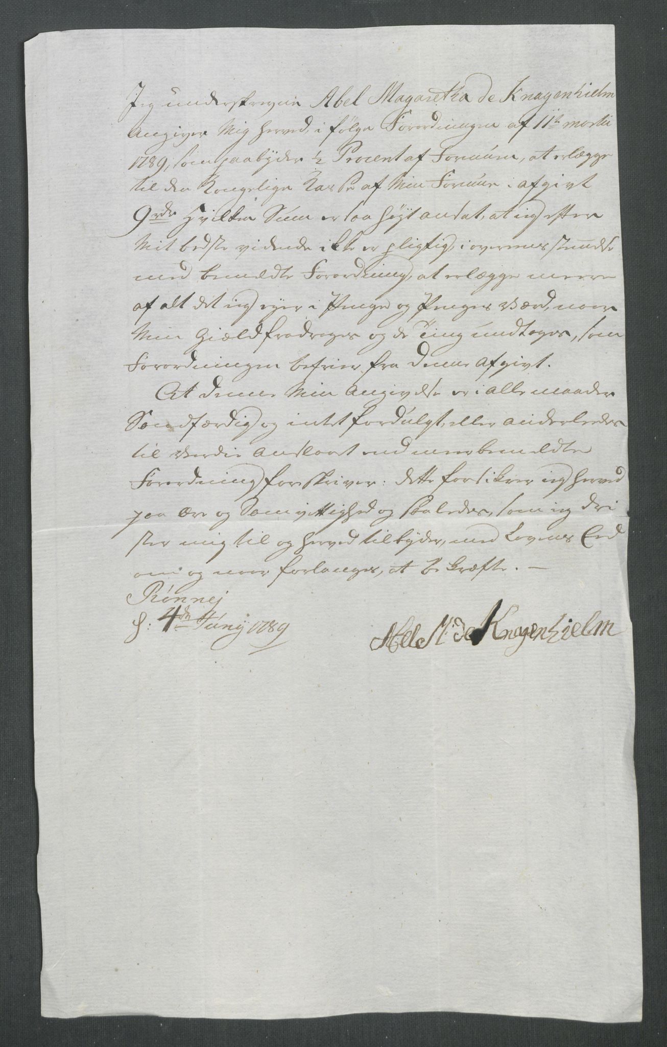 Rentekammeret inntil 1814, Reviderte regnskaper, Mindre regnskaper, AV/RA-EA-4068/Rf/Rfe/L0058: Ytre og Indre Sogn fogderi, 1789, s. 196