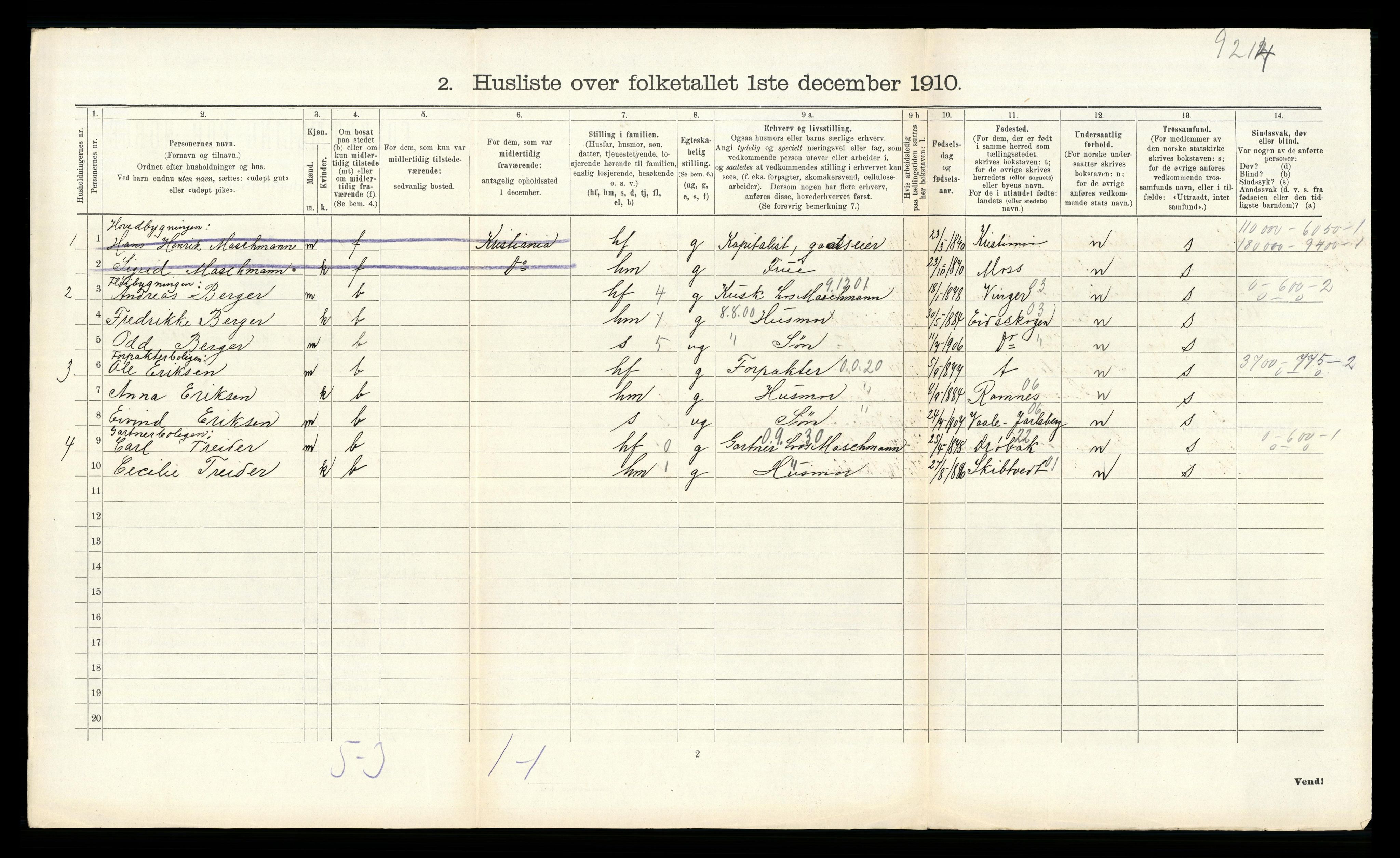 RA, Folketelling 1910 for 0720 Stokke herred, 1910, s. 891
