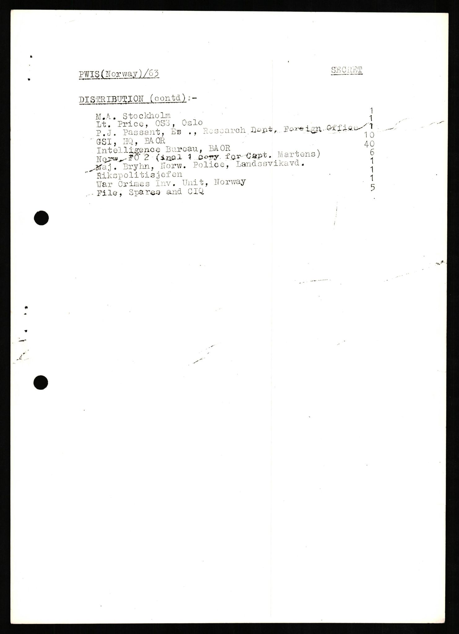 Forsvaret, Forsvarets overkommando II, AV/RA-RAFA-3915/D/Db/L0015: CI Questionaires. Tyske okkupasjonsstyrker i Norge. Tyskere., 1945-1946, s. 157