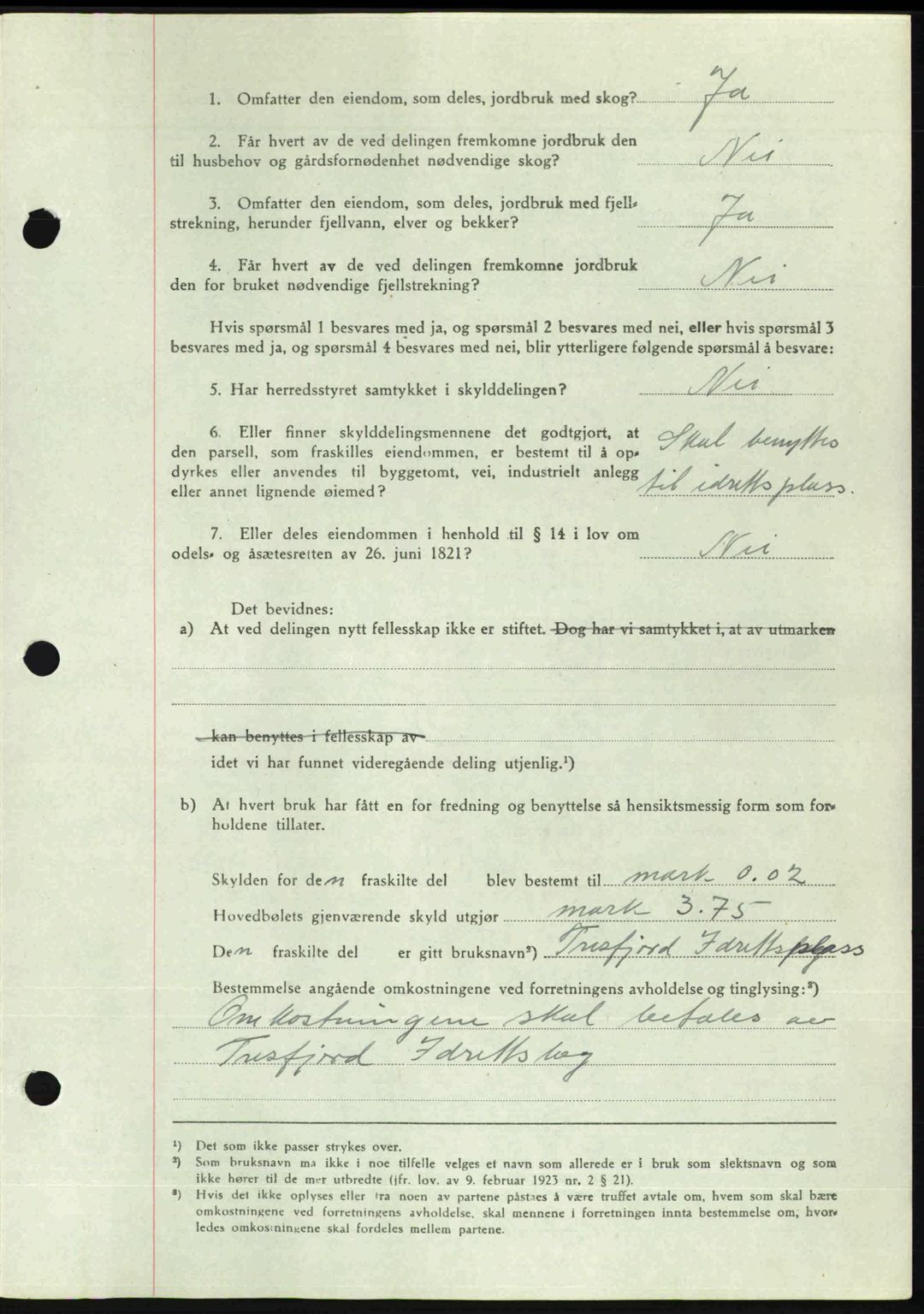 Romsdal sorenskriveri, AV/SAT-A-4149/1/2/2C: Pantebok nr. A21, 1946-1946, Dagboknr: 2711/1946