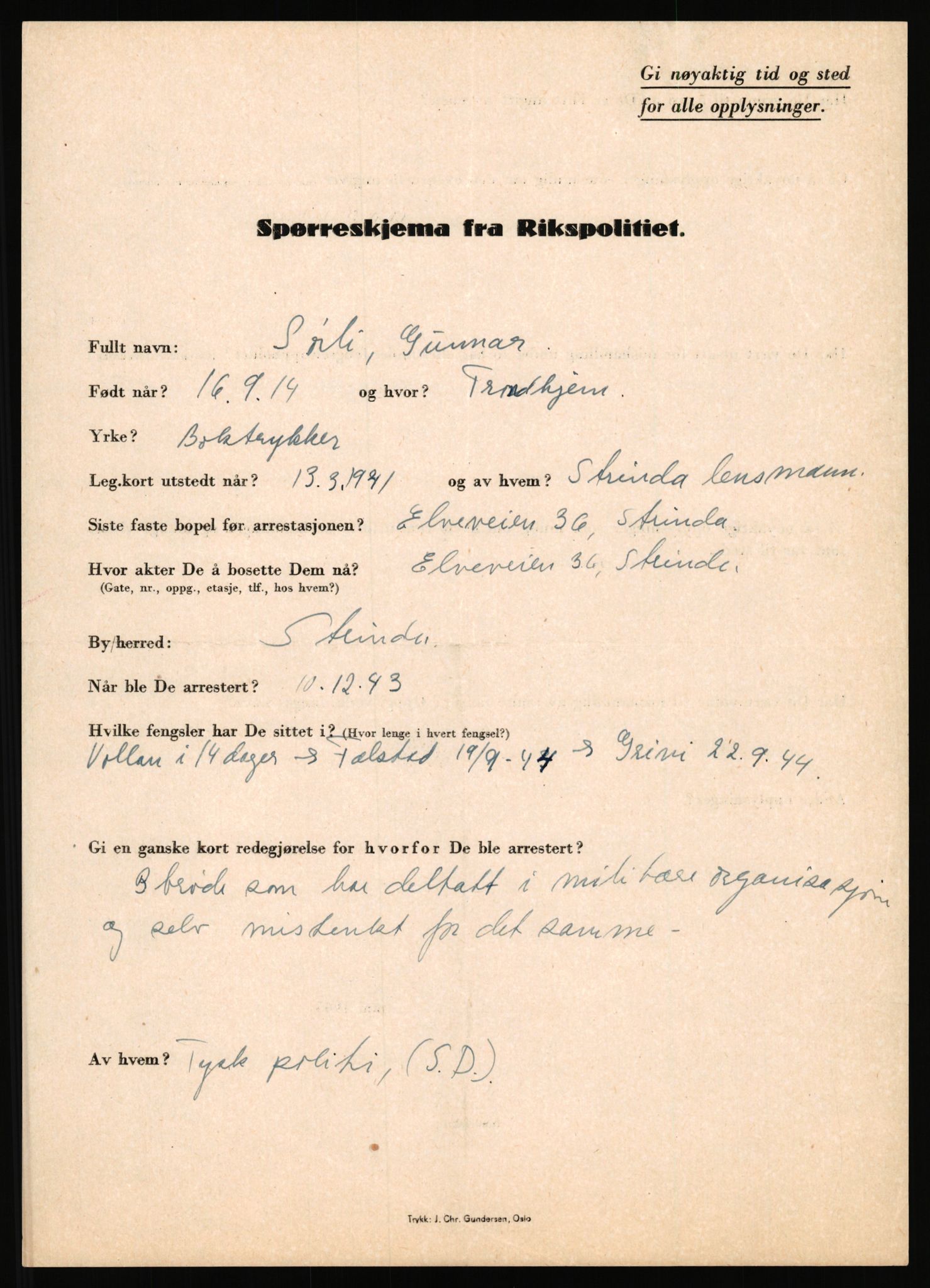 Rikspolitisjefen, AV/RA-S-1560/L/L0016: Sti, Lauritz - Tettum, Karl August, 1940-1945, s. 861