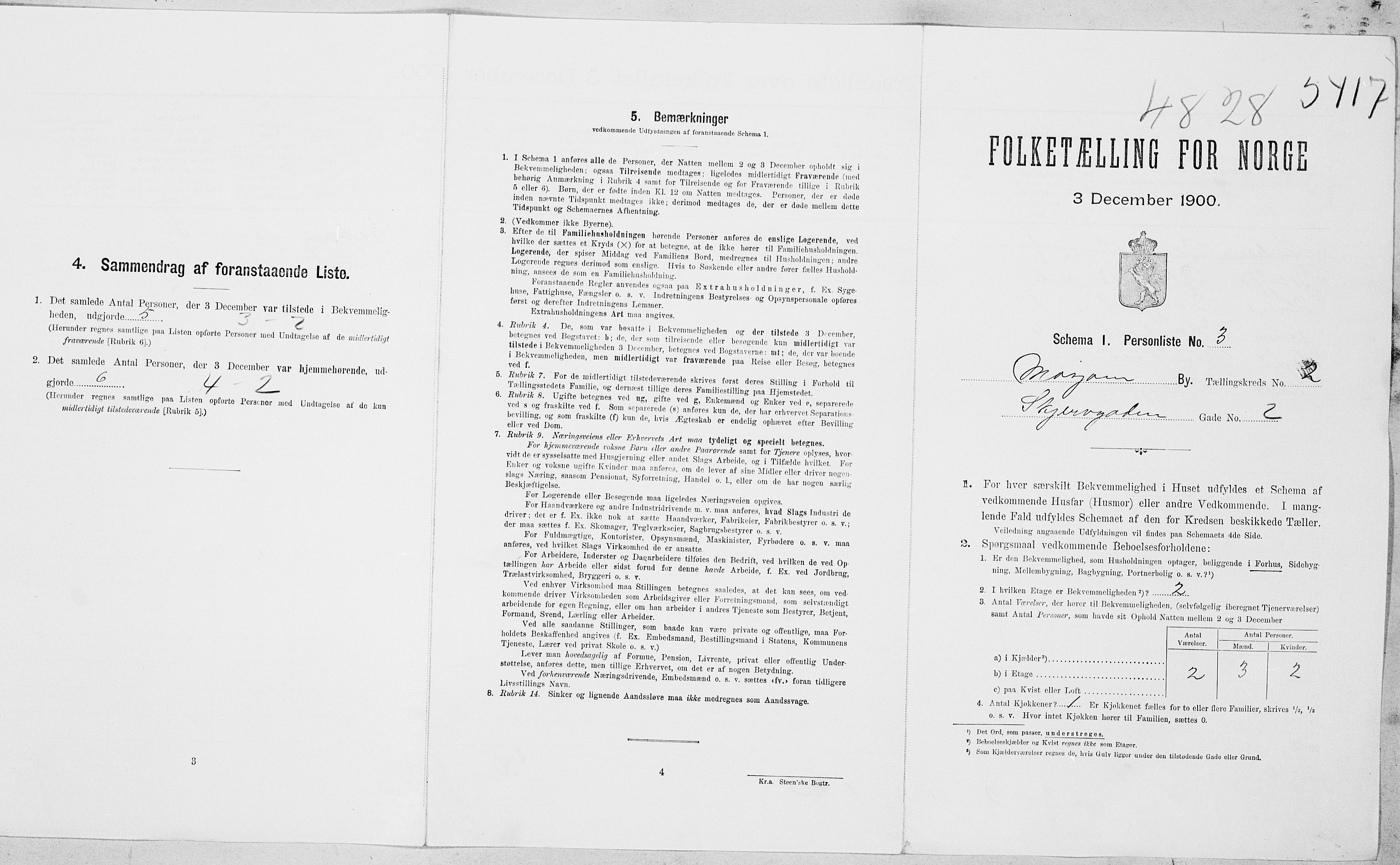 SAT, Folketelling 1900 for 1802 Mosjøen ladested, 1900, s. 383
