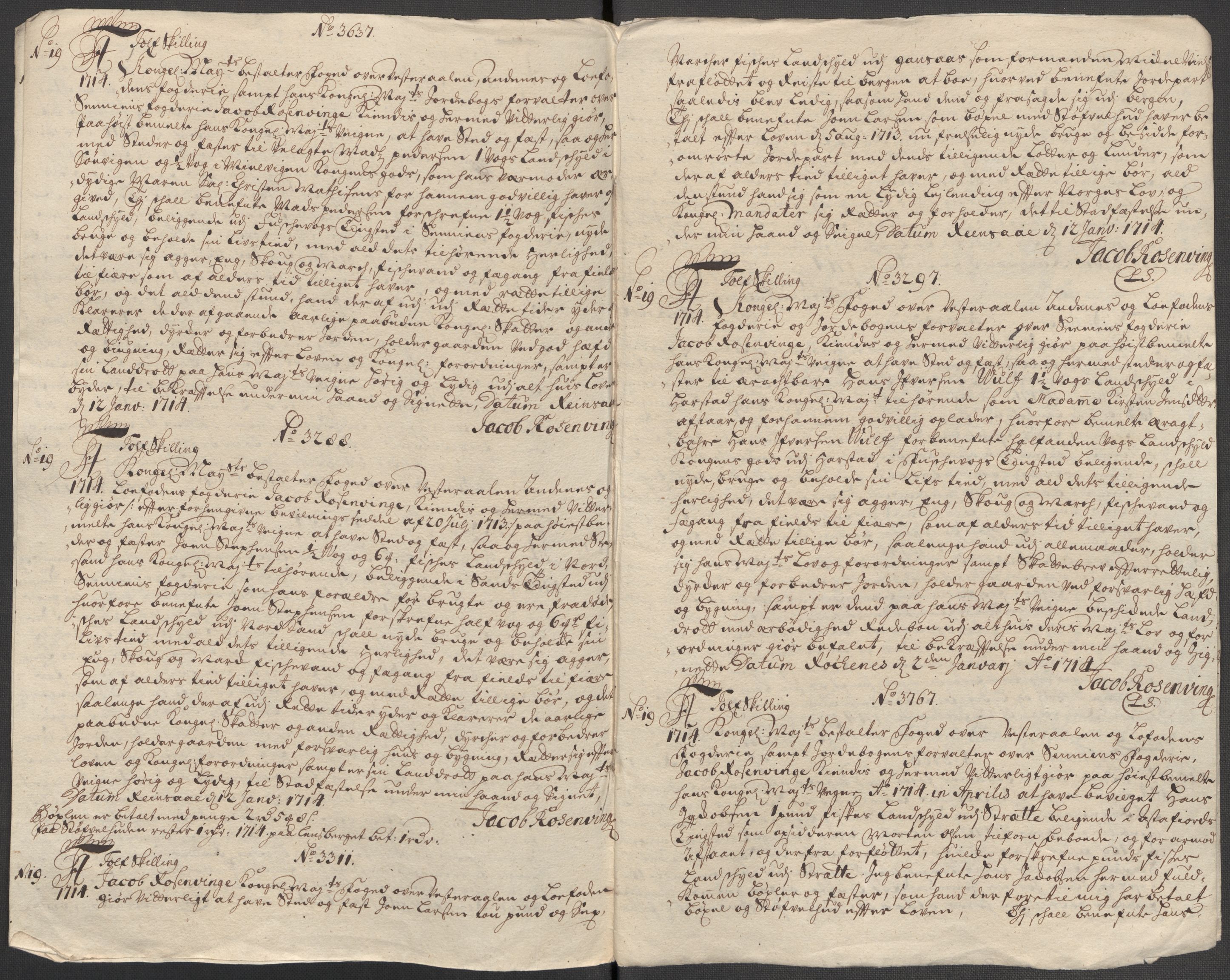 Rentekammeret inntil 1814, Reviderte regnskaper, Fogderegnskap, RA/EA-4092/R68/L4760: Fogderegnskap Senja og Troms, 1714, s. 229