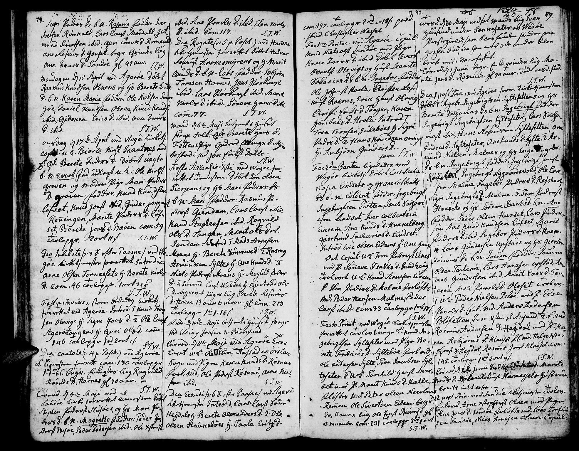 Ministerialprotokoller, klokkerbøker og fødselsregistre - Møre og Romsdal, AV/SAT-A-1454/560/L0717: Ministerialbok nr. 560A01, 1785-1808, s. 78-79